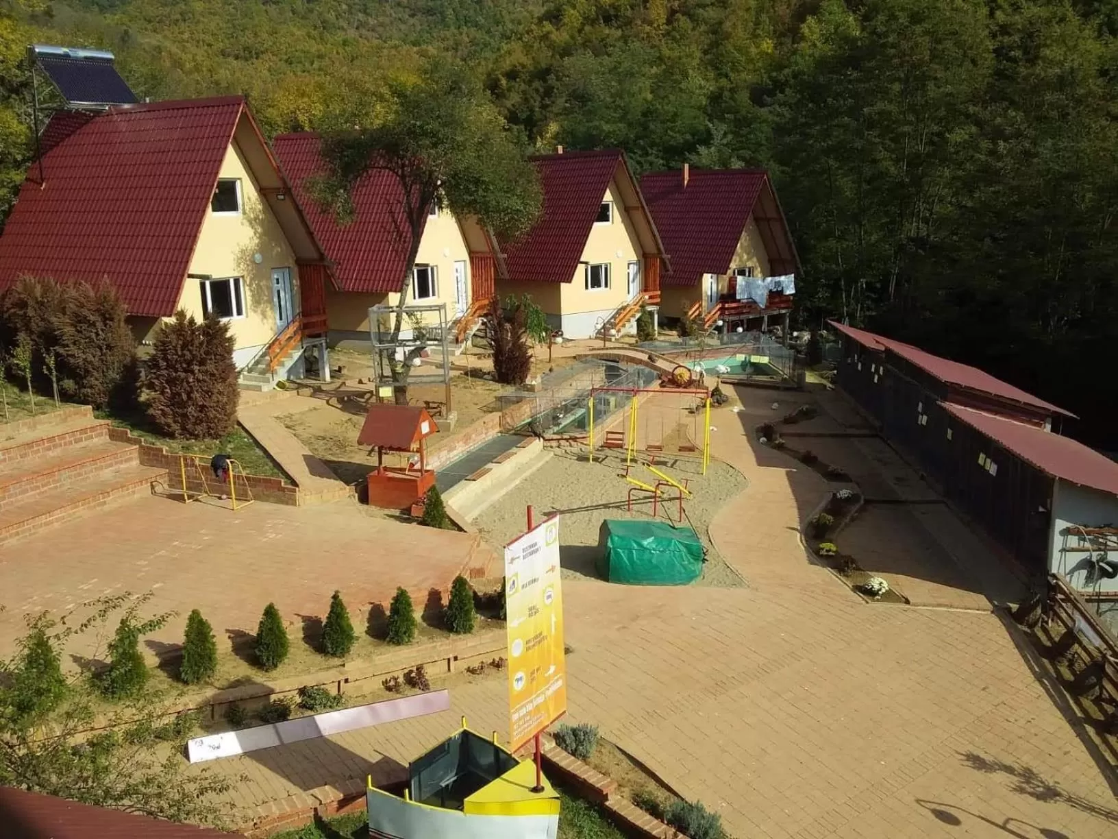 Bird's eye view in Etno selo Vile Jefimija, selo Preobrazenje, Vranje