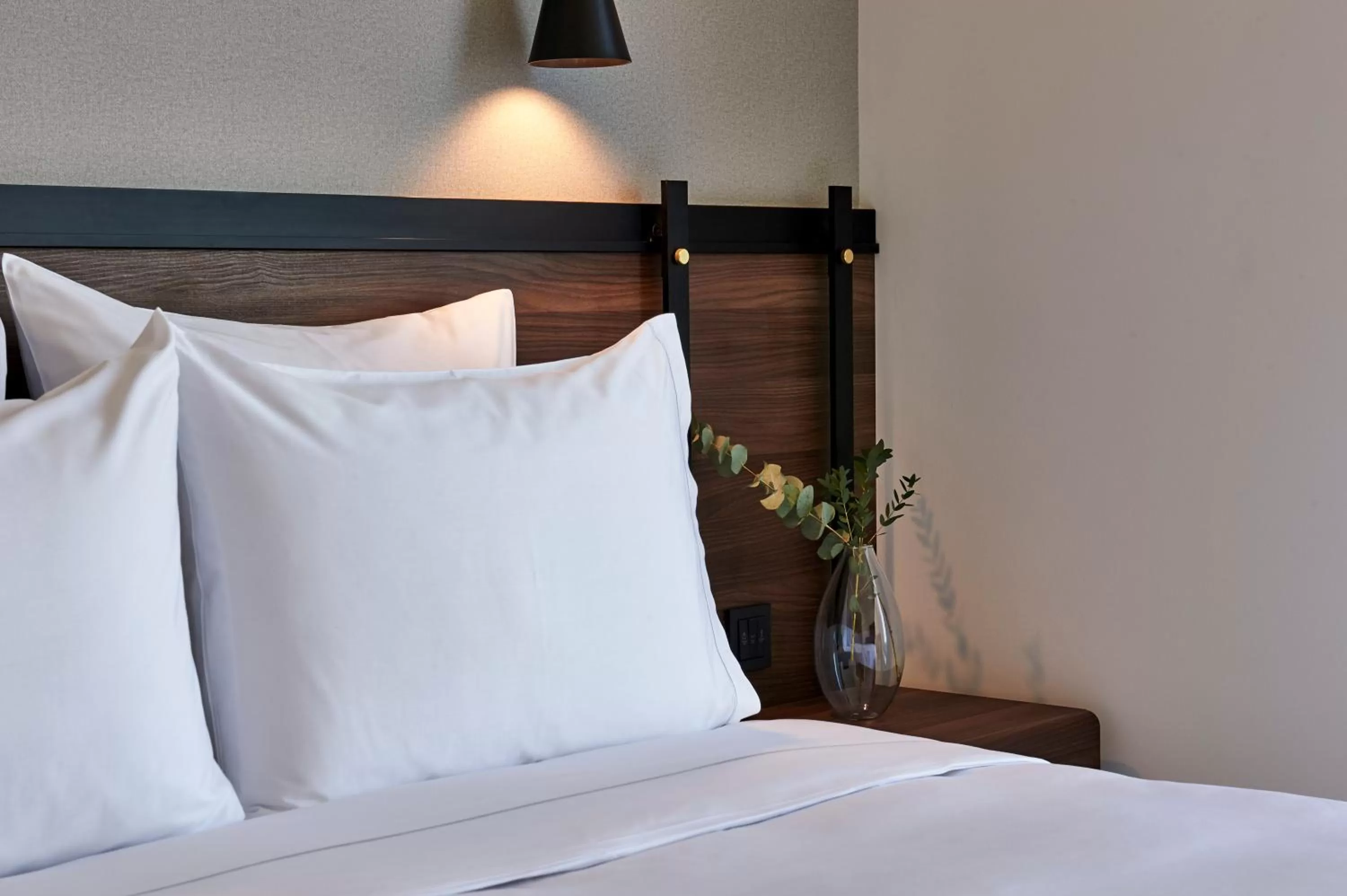 Decorative detail, Bed in FORM Hotel Al Jaddaf, Dubai, a Member of Design Hotels