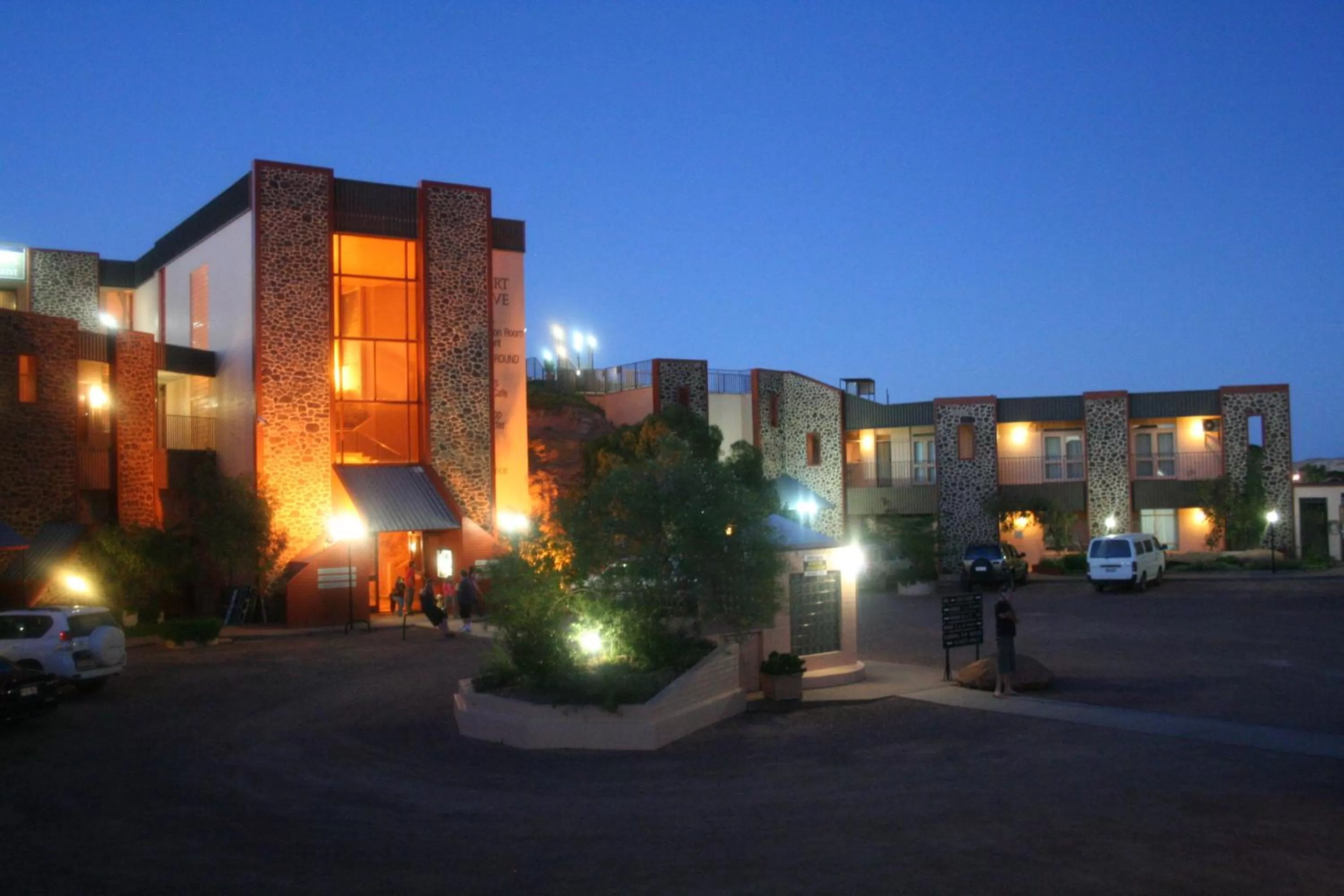 Facade/entrance in Desert Cave Hotel