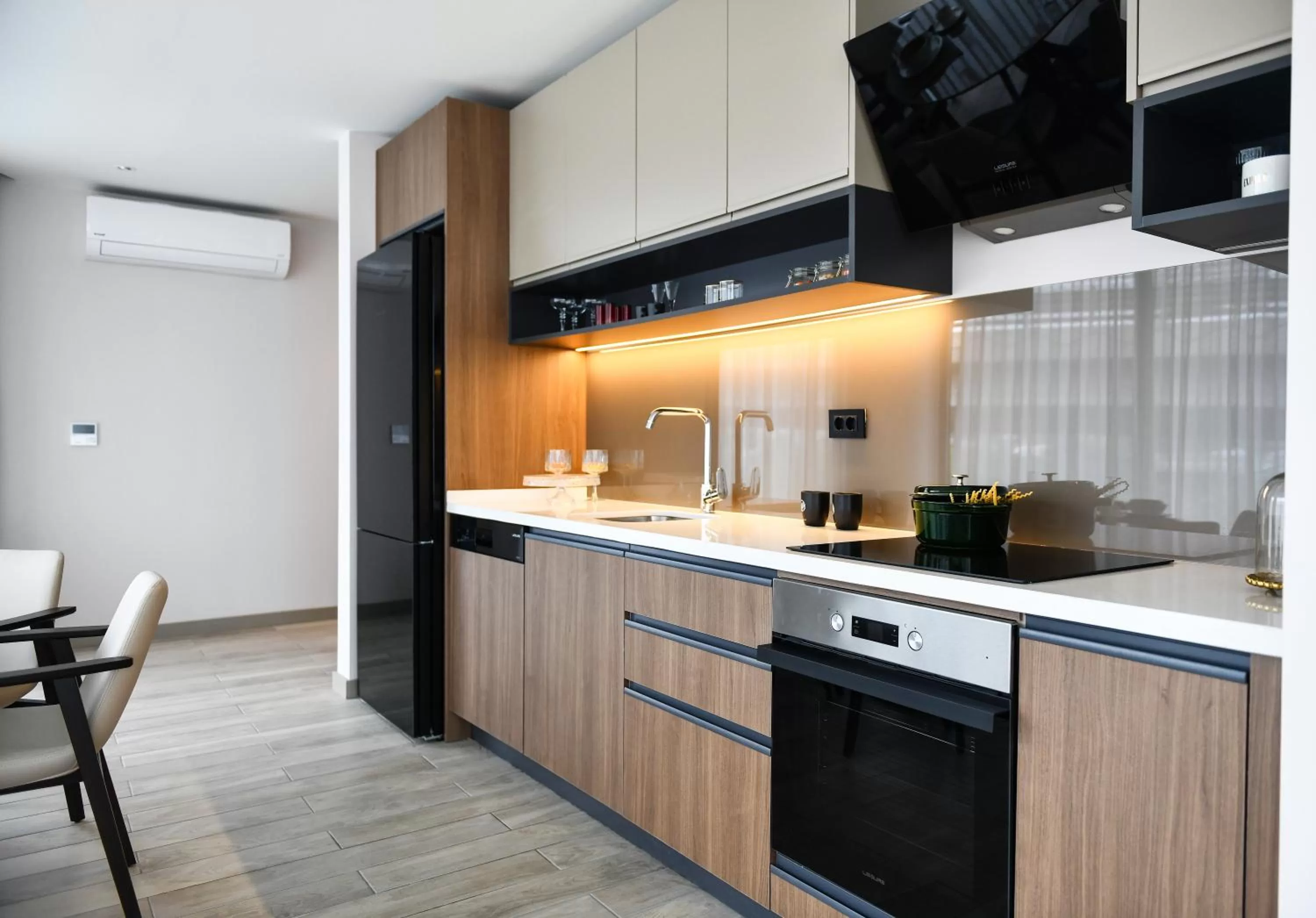 Kitchen or kitchenette in WestSide Residences by Rotana