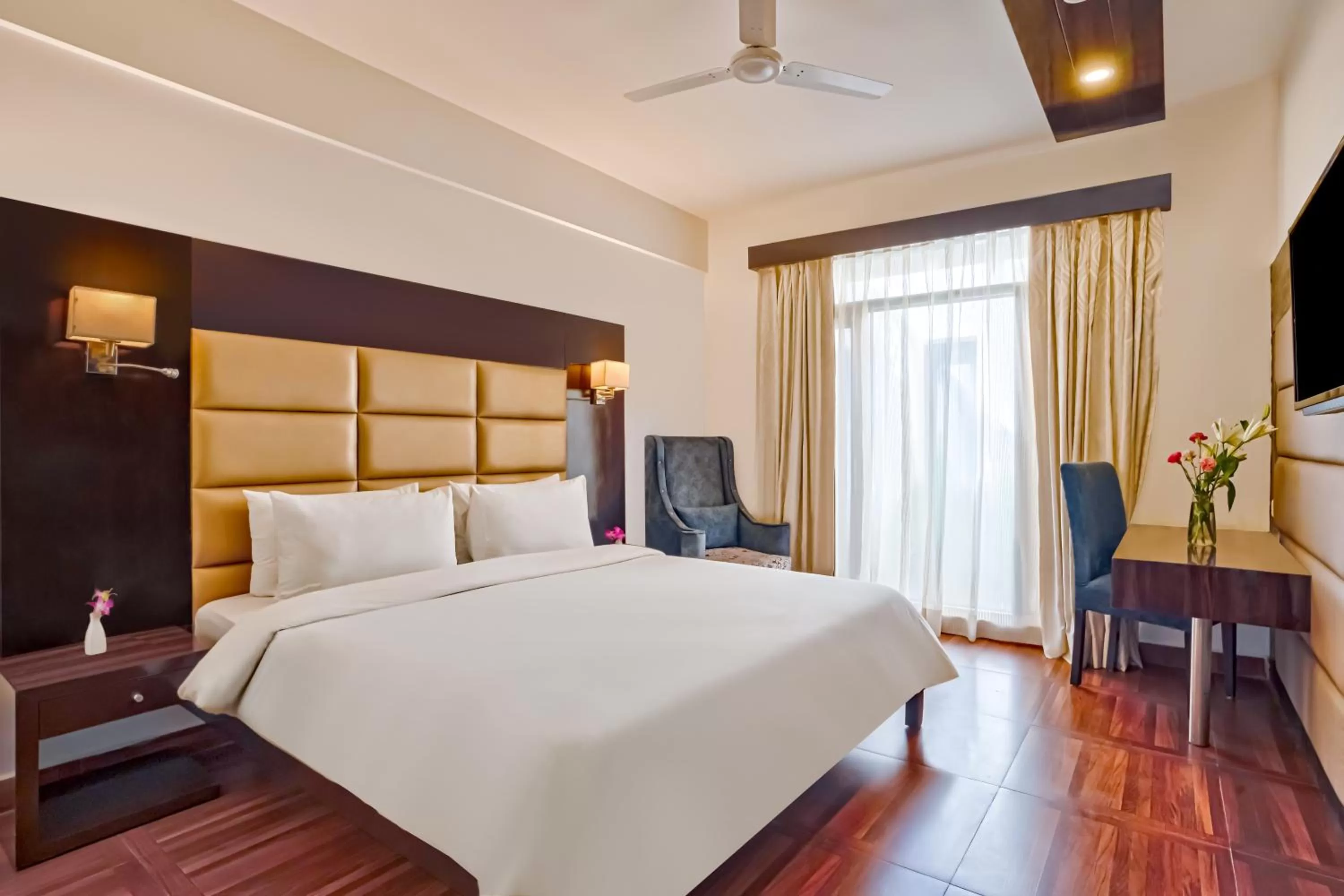Bedroom in Country Inn Goa Varca Beach - 2 minutes walk to the beach