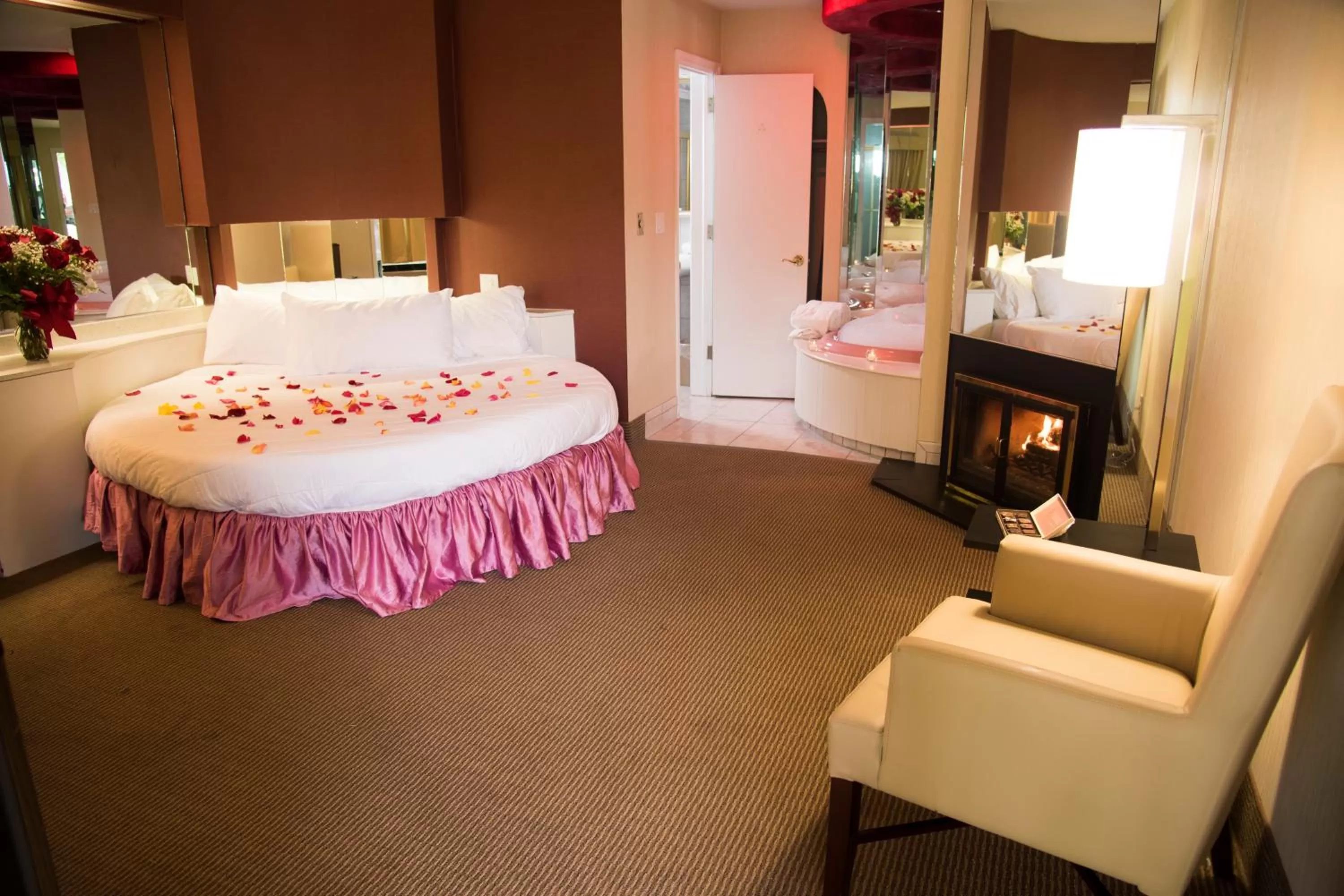 Bed in Pocono Palace Resort