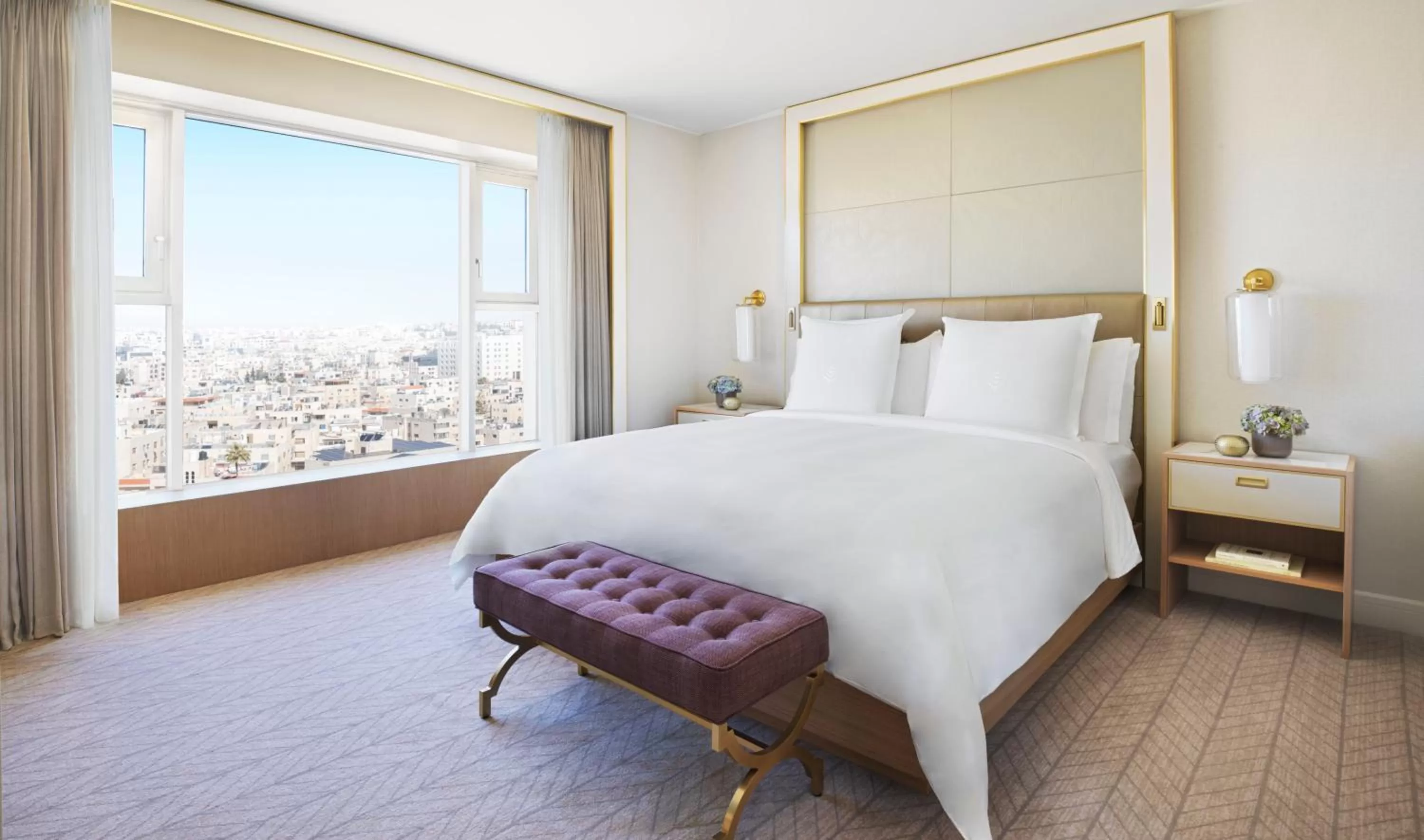 Bed in Four Seasons Hotel Amman