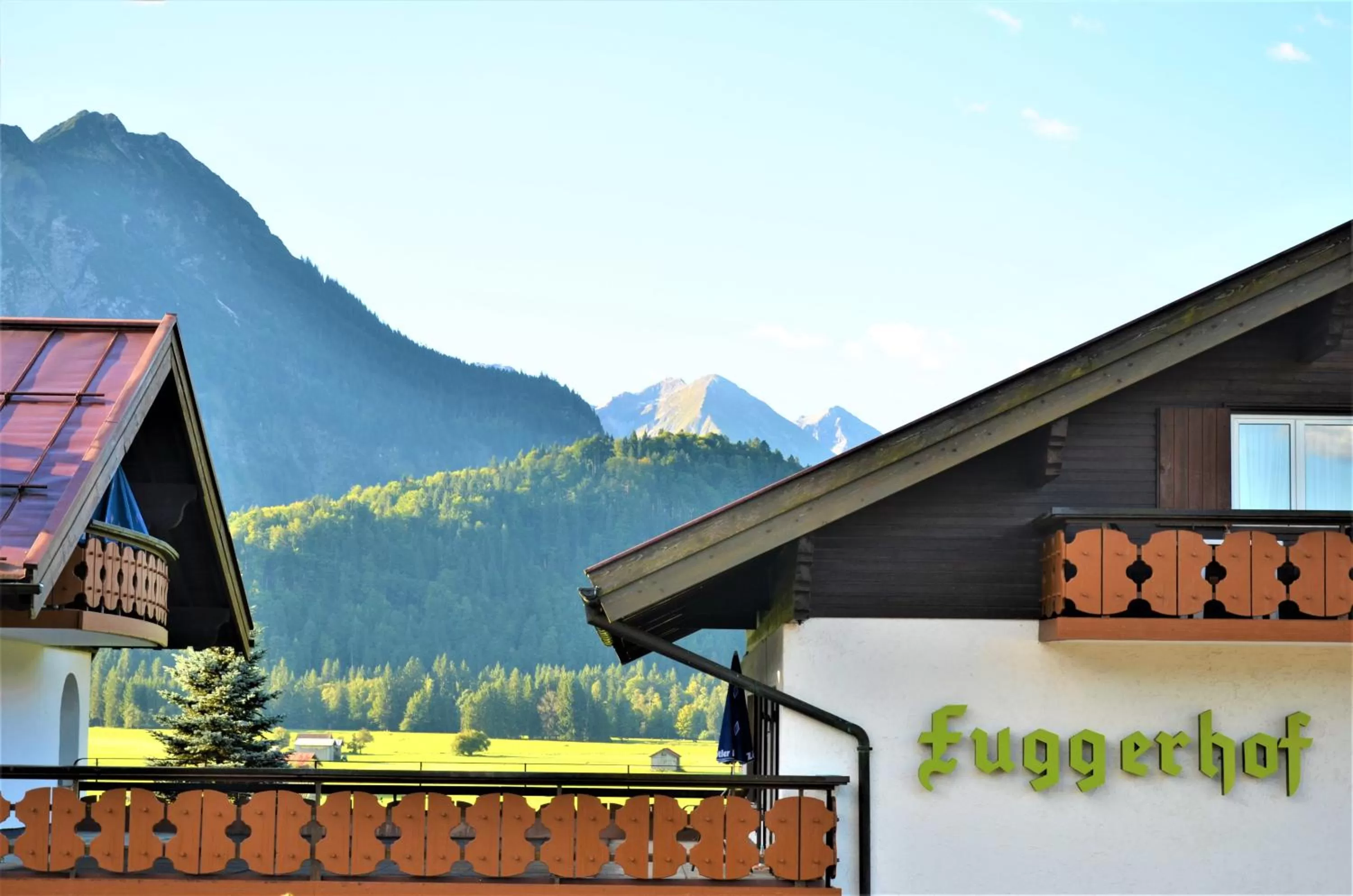 Natural landscape, Property Building in Hotel Cafe Fuggerhof