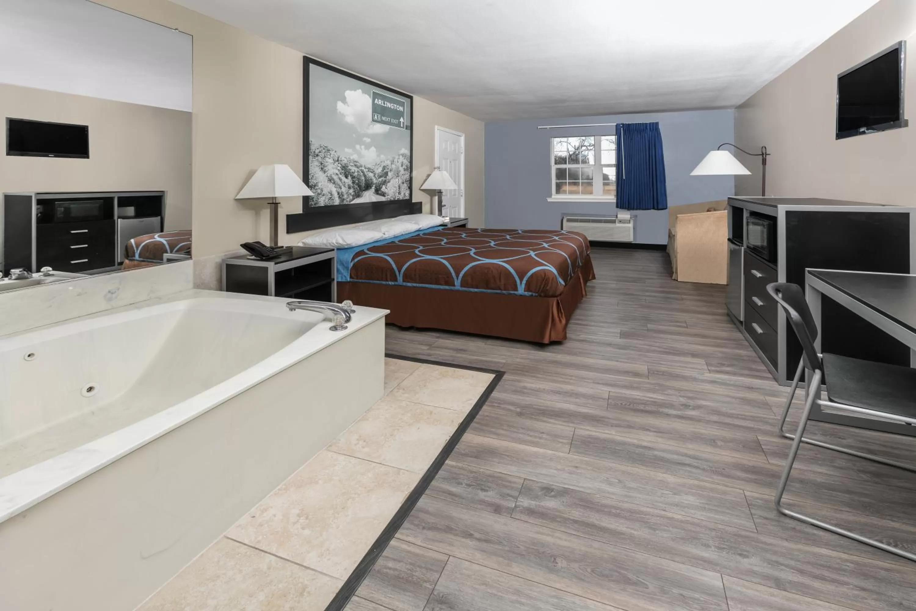 Bed in Super 8 by Wyndham Arlington Near AT&T Stadium