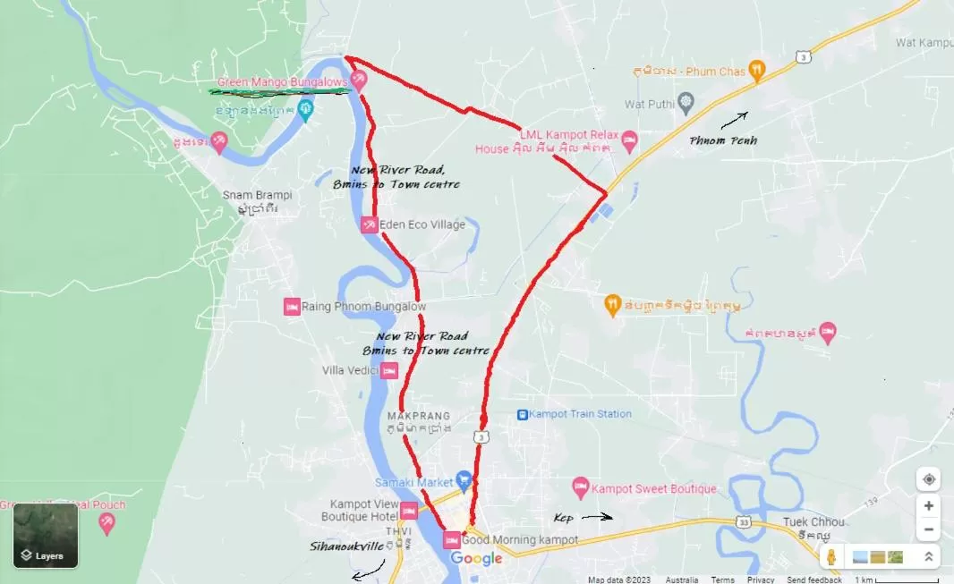 Facade/entrance in Green Mango Bungalows