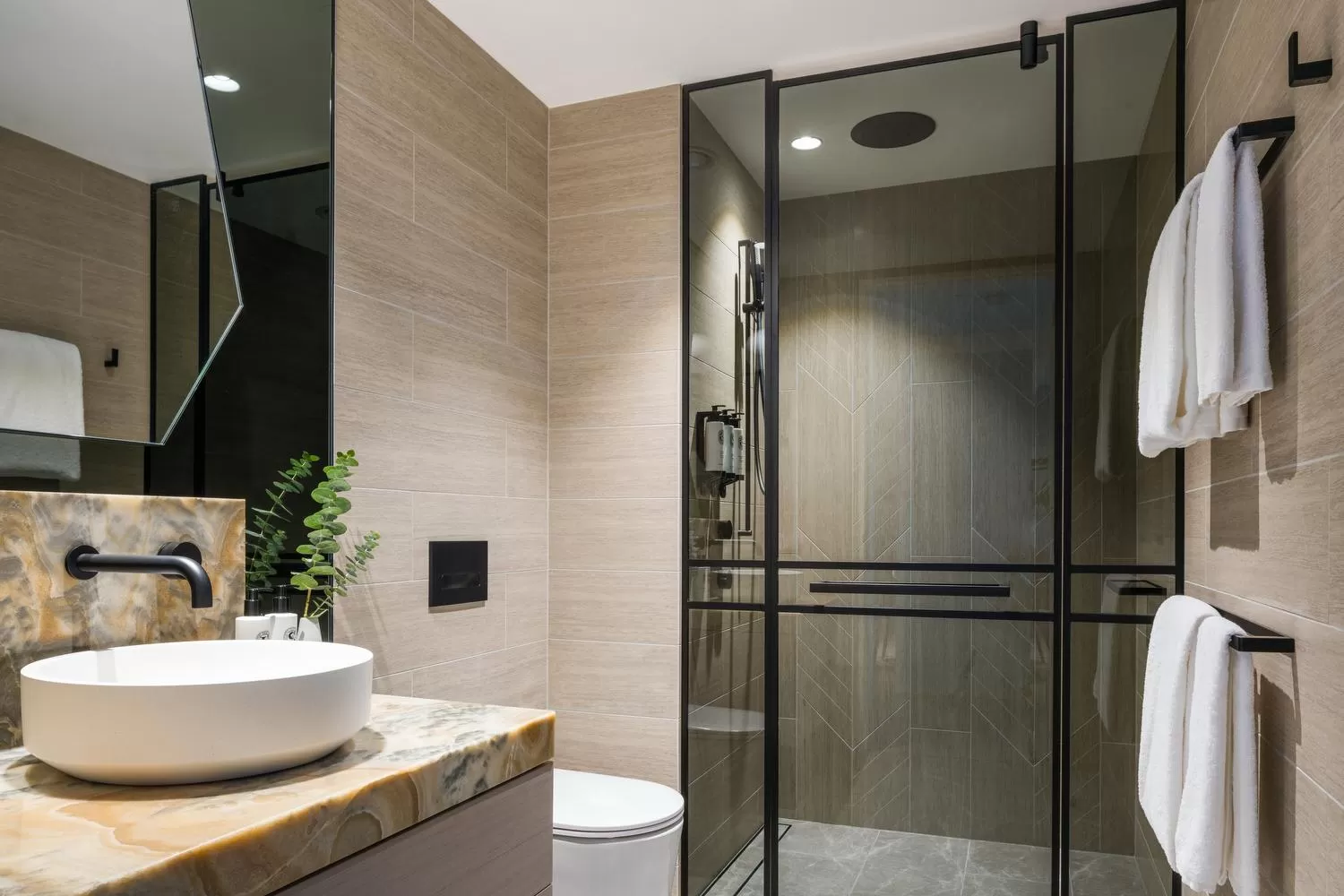 Shower in The Langham, Gold Coast and Jewel Residences
