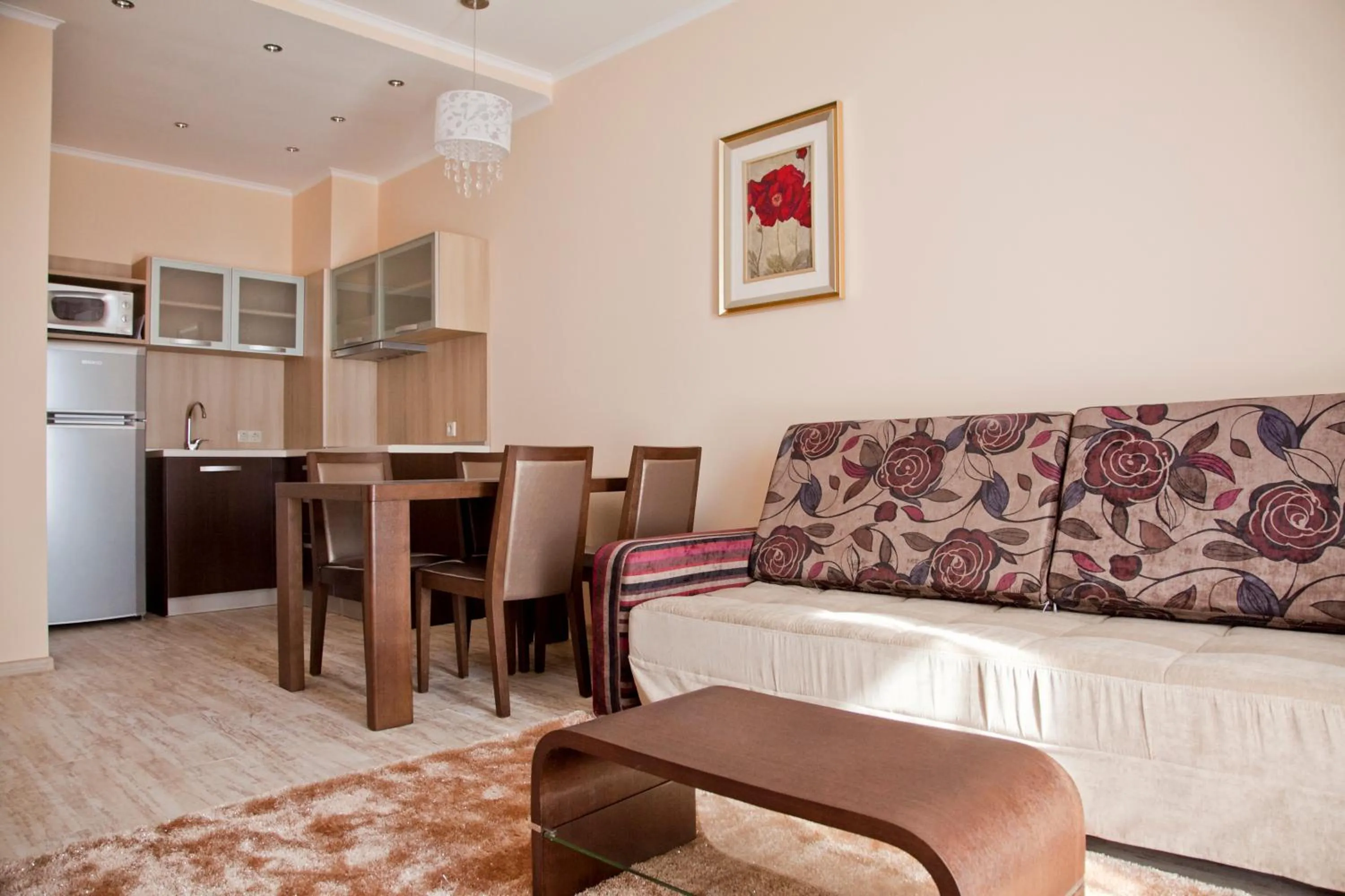 Two-Bedroom Apartment with Balcony in Apart Hotel Golden Line