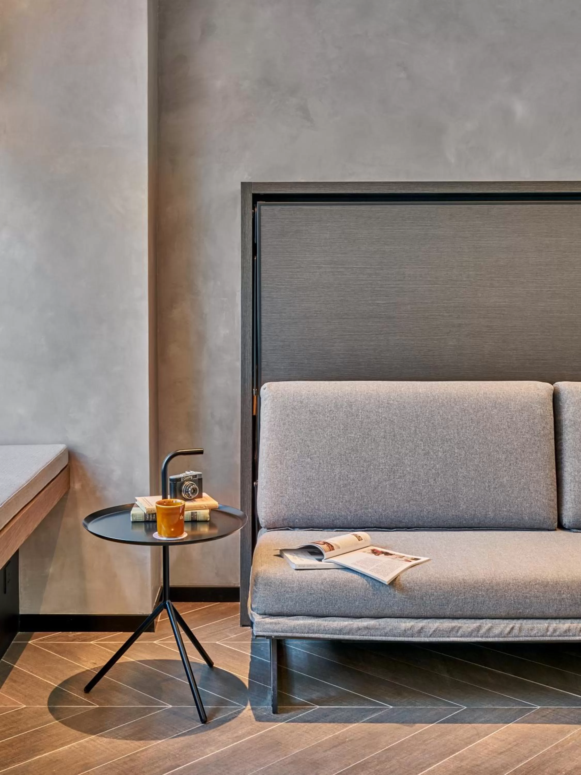 Seating area in the Arca