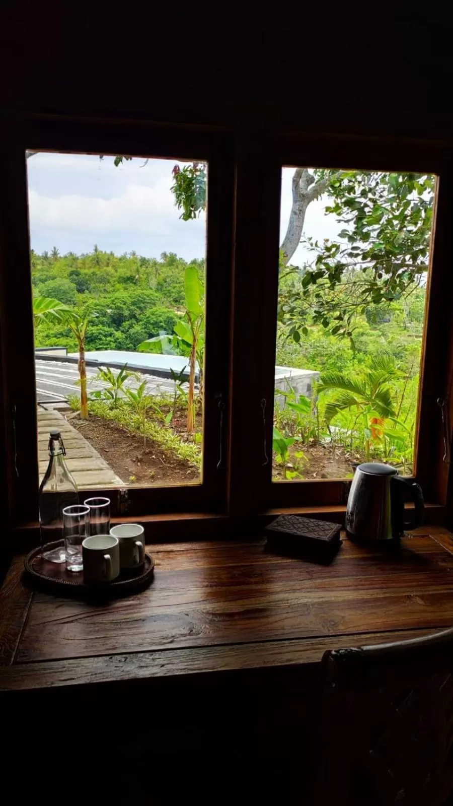 Pool view in Tanah Damai Hotel
