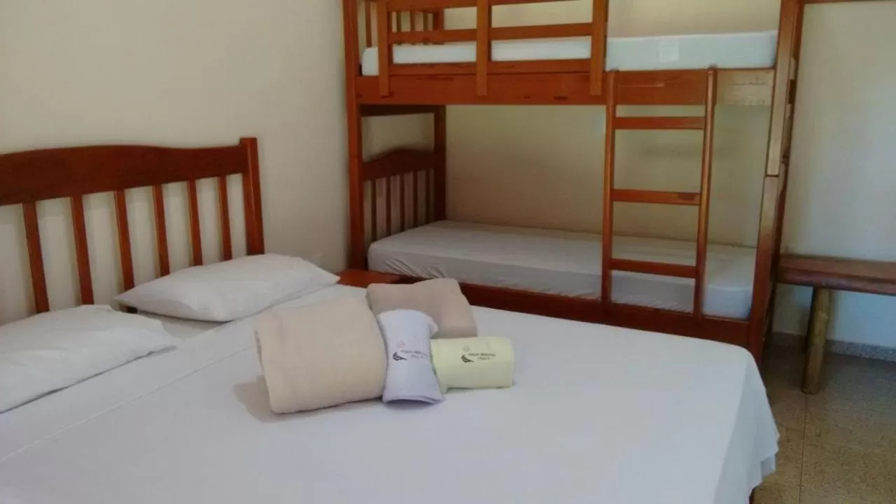 Bed in Pousada Sorocabana