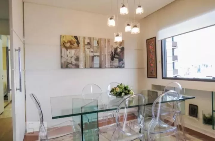 Dining Area in Flat no Itaim Bibi