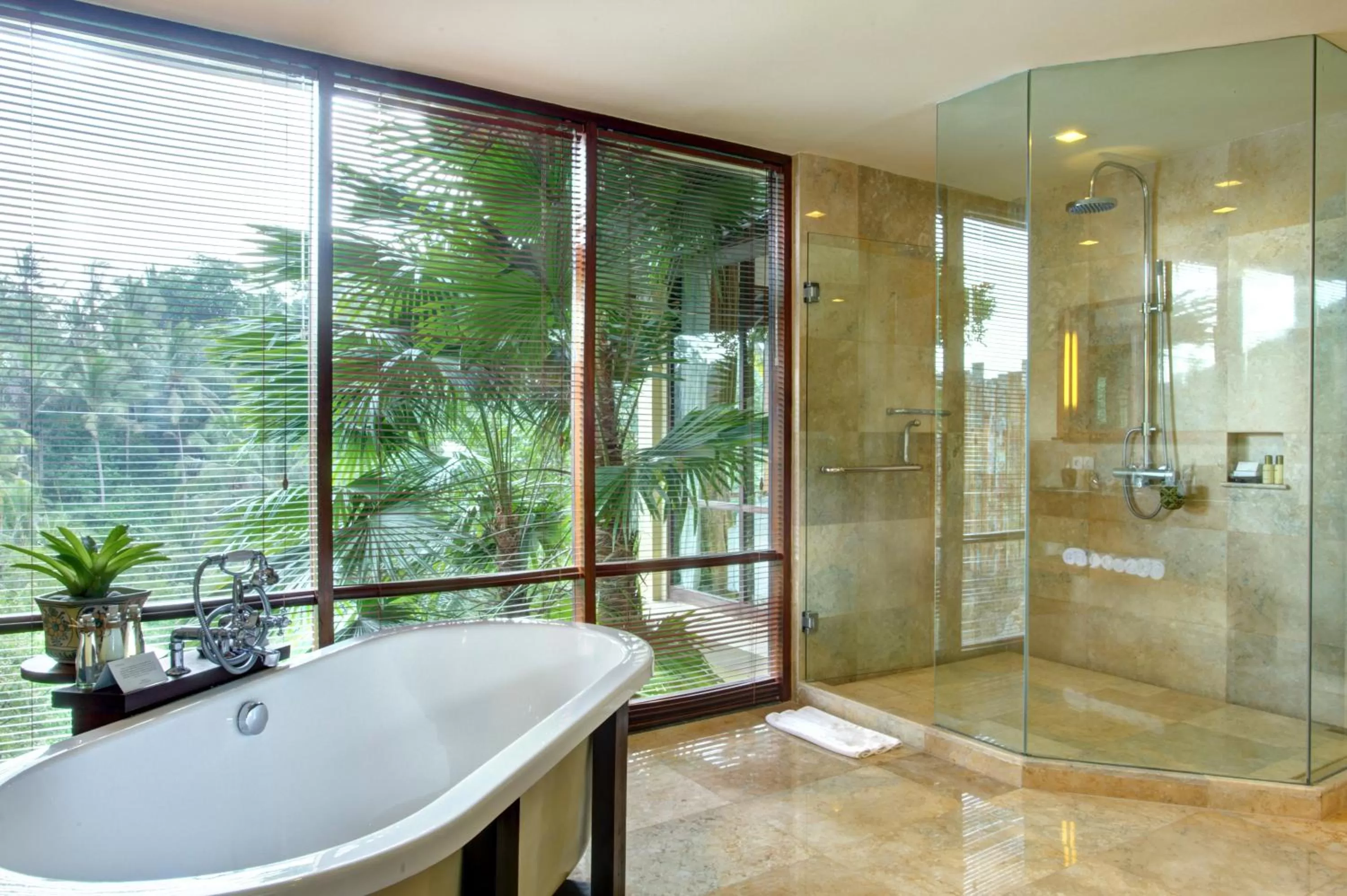 Shower in Komaneka at Bisma Ubud