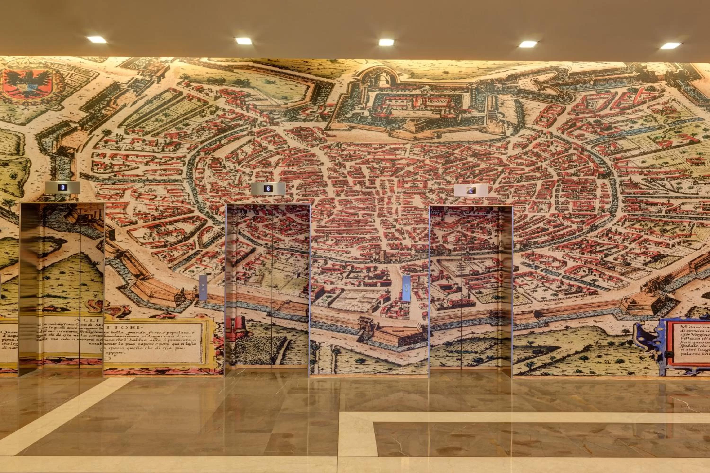 Decorative detail in Klima Hotel Milano Fiere