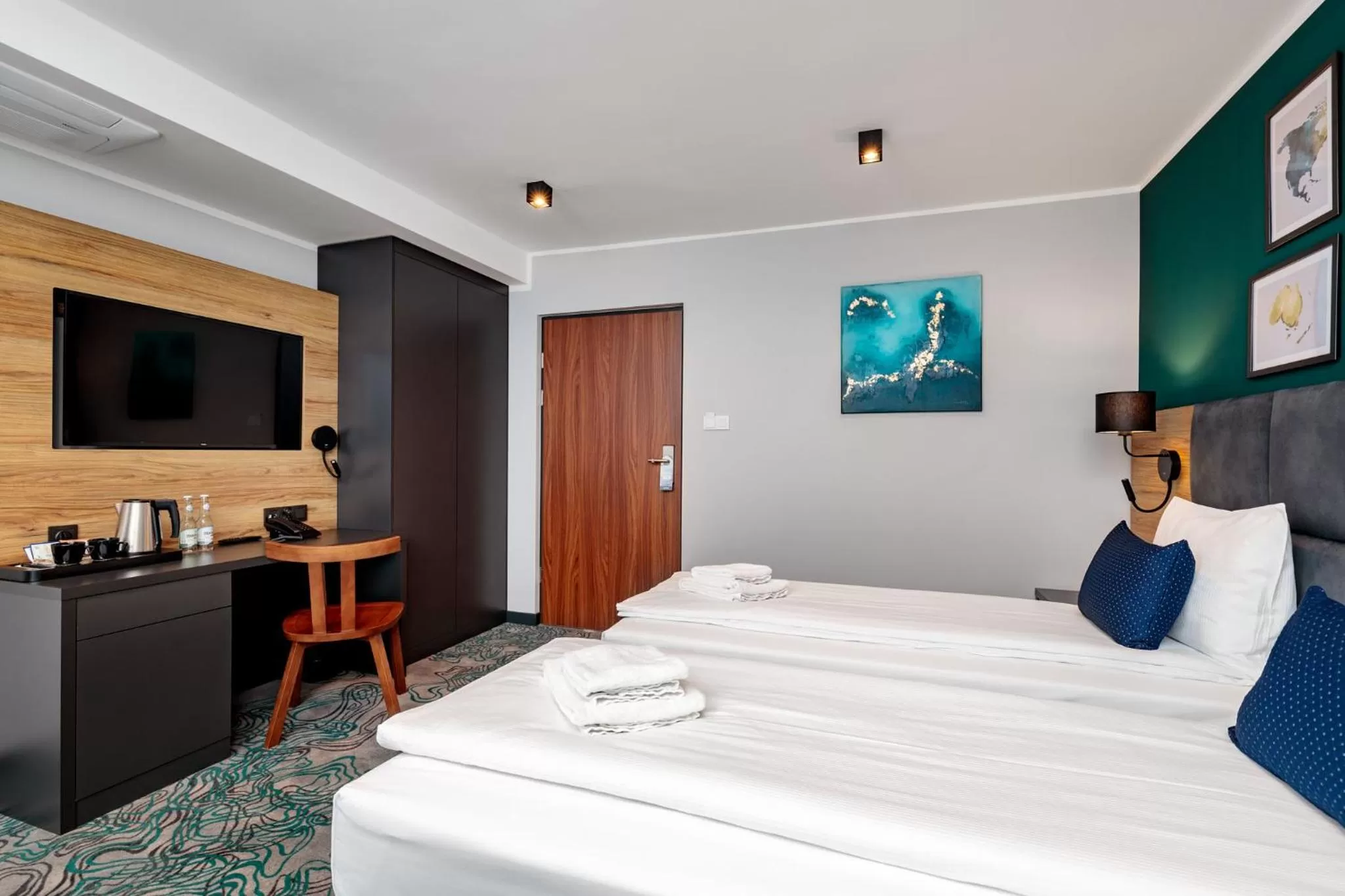 Bed in Hotel Kyriad Stargard