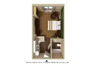Efficiency Queen Suite with Two Queen Beds and Tub - Disability Access/Non Smoking in Suburban Studios Efficiency Queen Suite with Two Queen Beds and Tub - Disability Access/Non Smoking in Suburban Studios