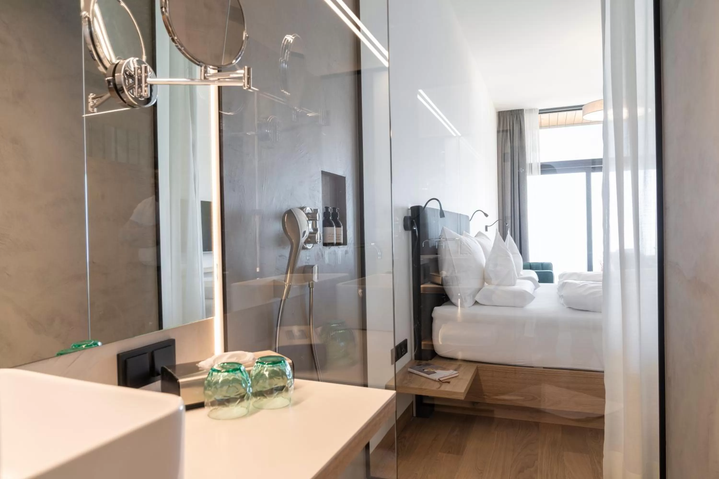 Bathroom, Bed in Fritsch am Berg - Adults only