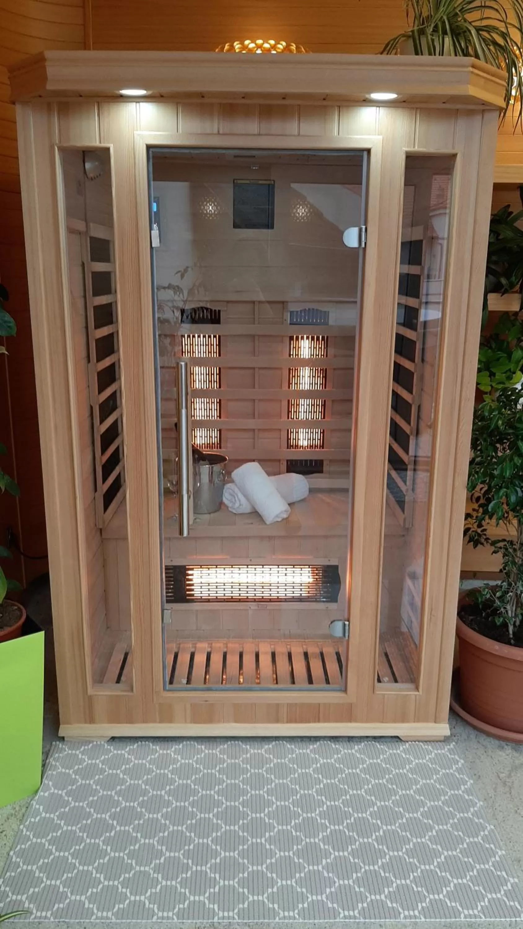 Sauna in WELLNESS HOTEL LÖWE