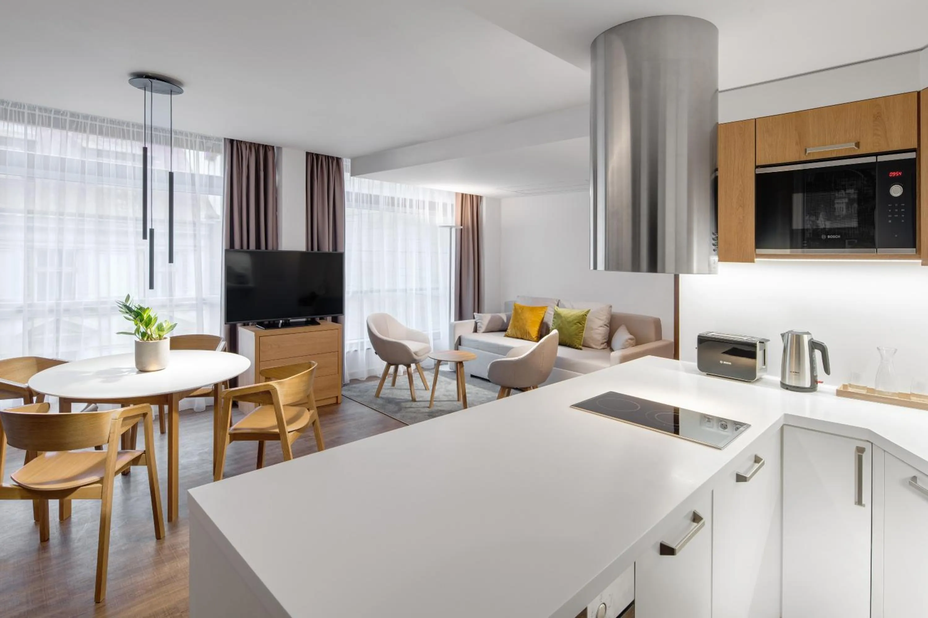 Kitchen or kitchenette in Mamaison Residence Downtown Prague