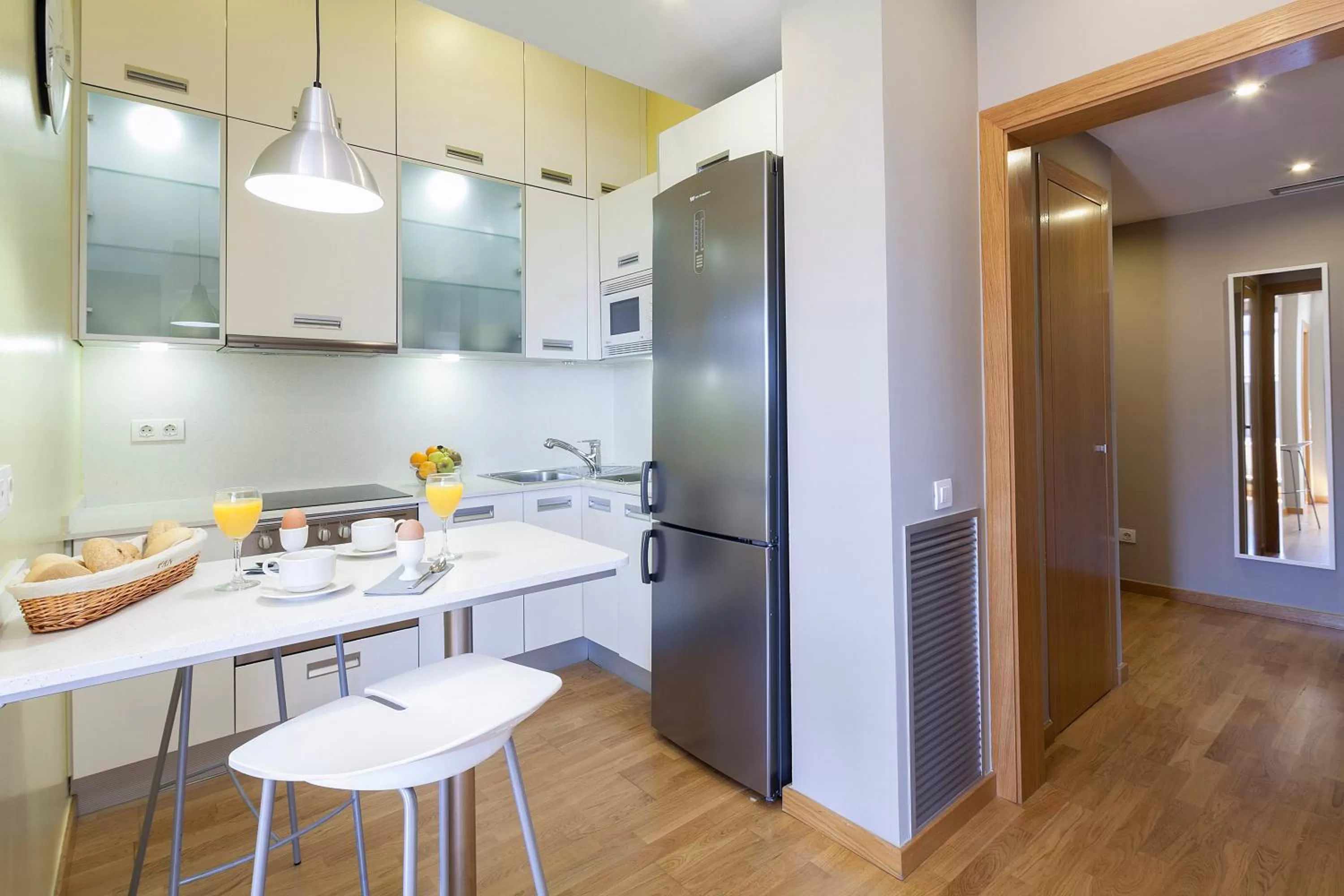 Kitchen or kitchenette in Hotel Acta Laumon