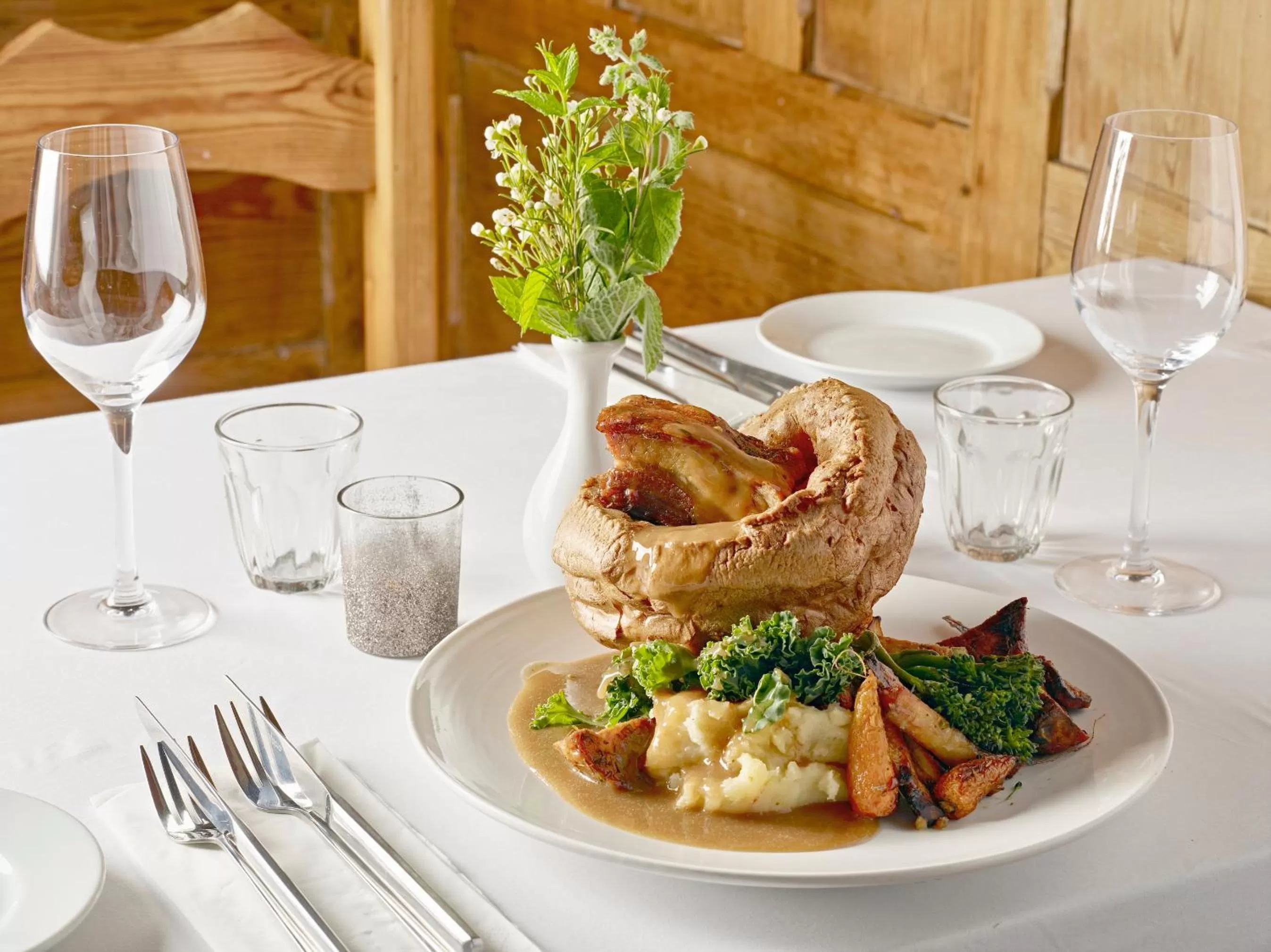 Food close-up in Tennant Arms Hotel