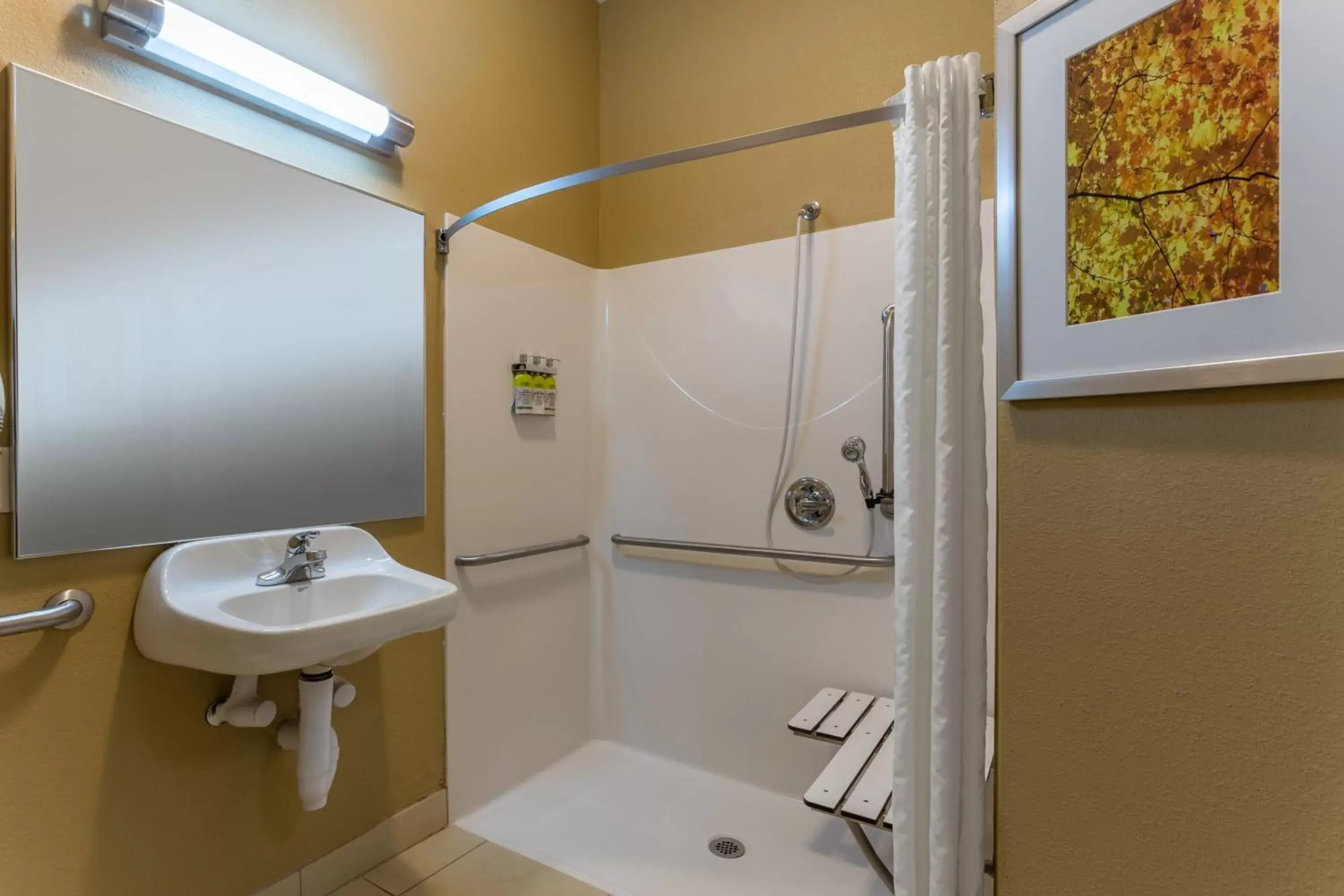 King Studio Suite with Accessible Roll-In Shower - Non-Smoking in Candlewood Suites South Bend Airport, an IHG Hotel King Studio Suite with Accessible Roll-In Shower - Non-Smoking in Candlewood Suites South Bend Airport, an IHG Hotel