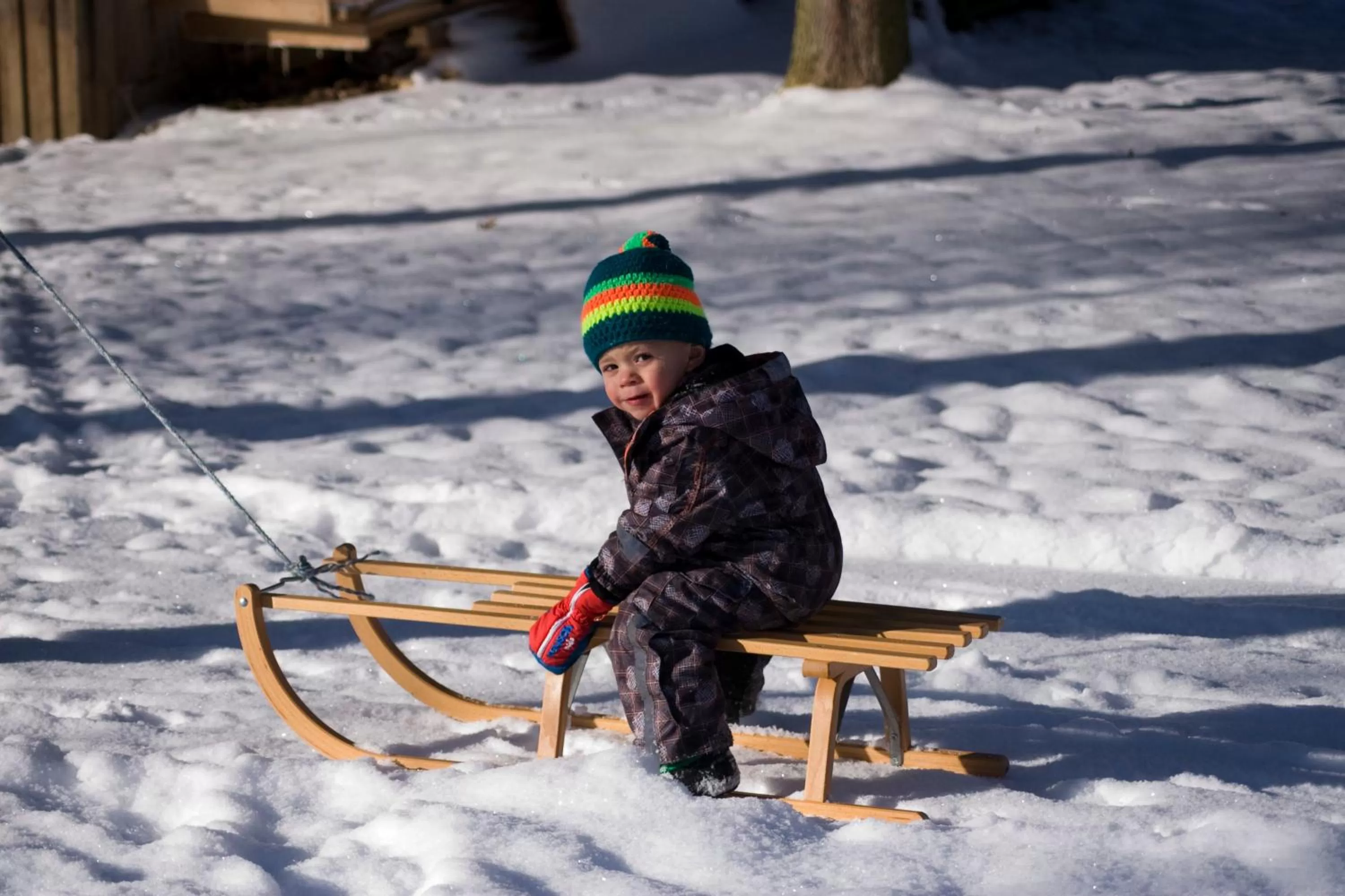 Children play ground, Winter in Hotel "Haus am Berg"