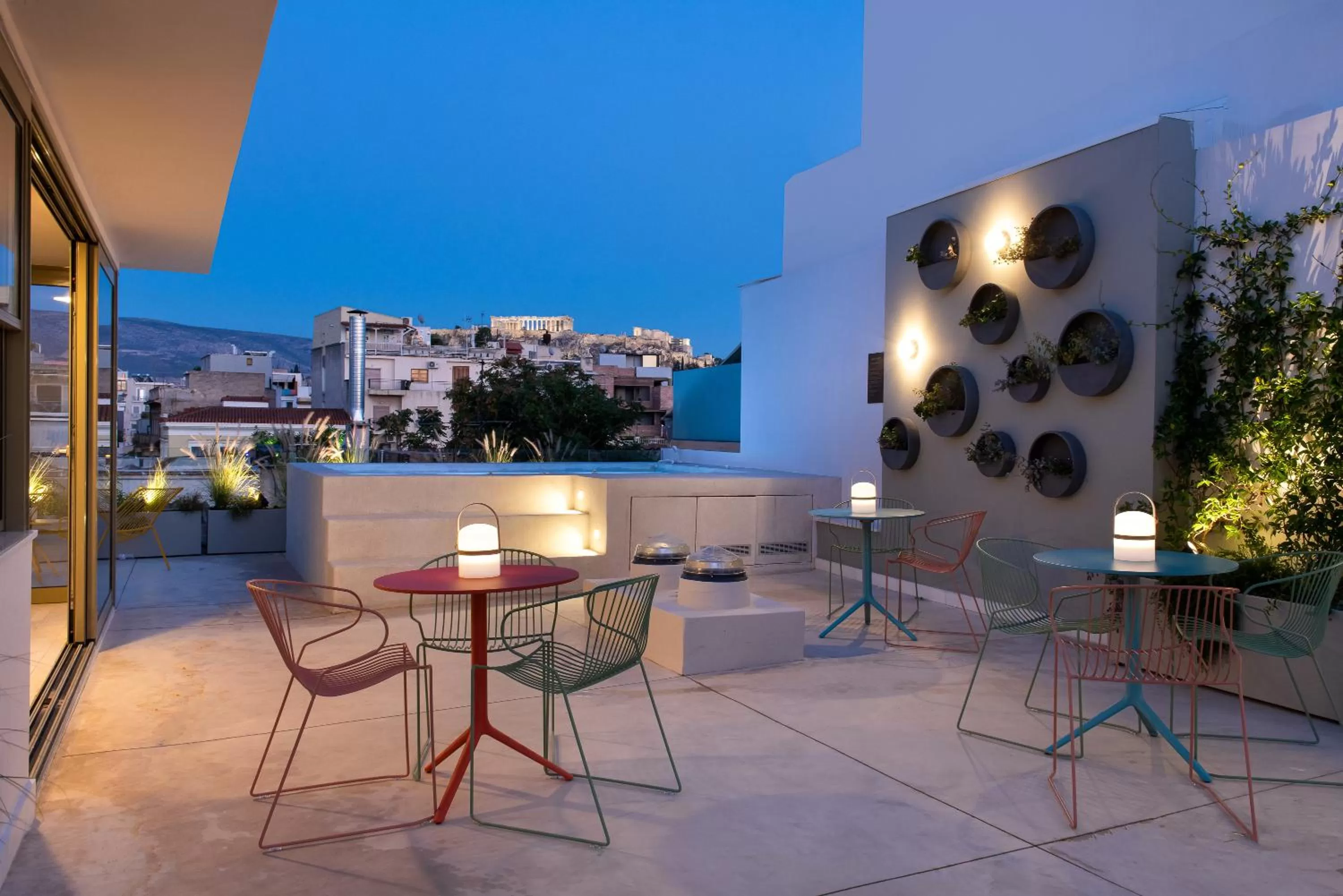 Patio in Alkima Athens Wellness Stay