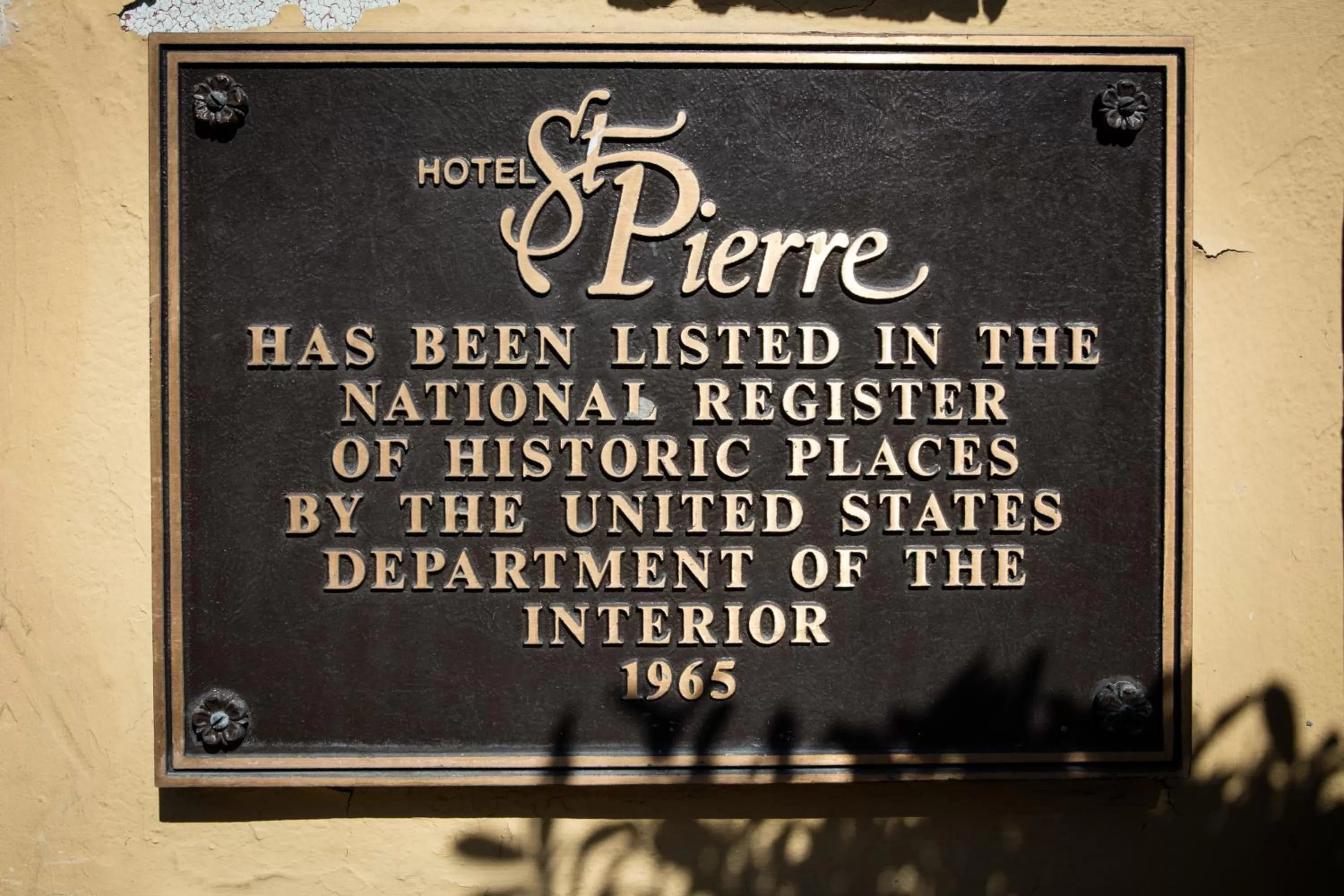 Decorative detail in Hotel St. Pierre French Quarter