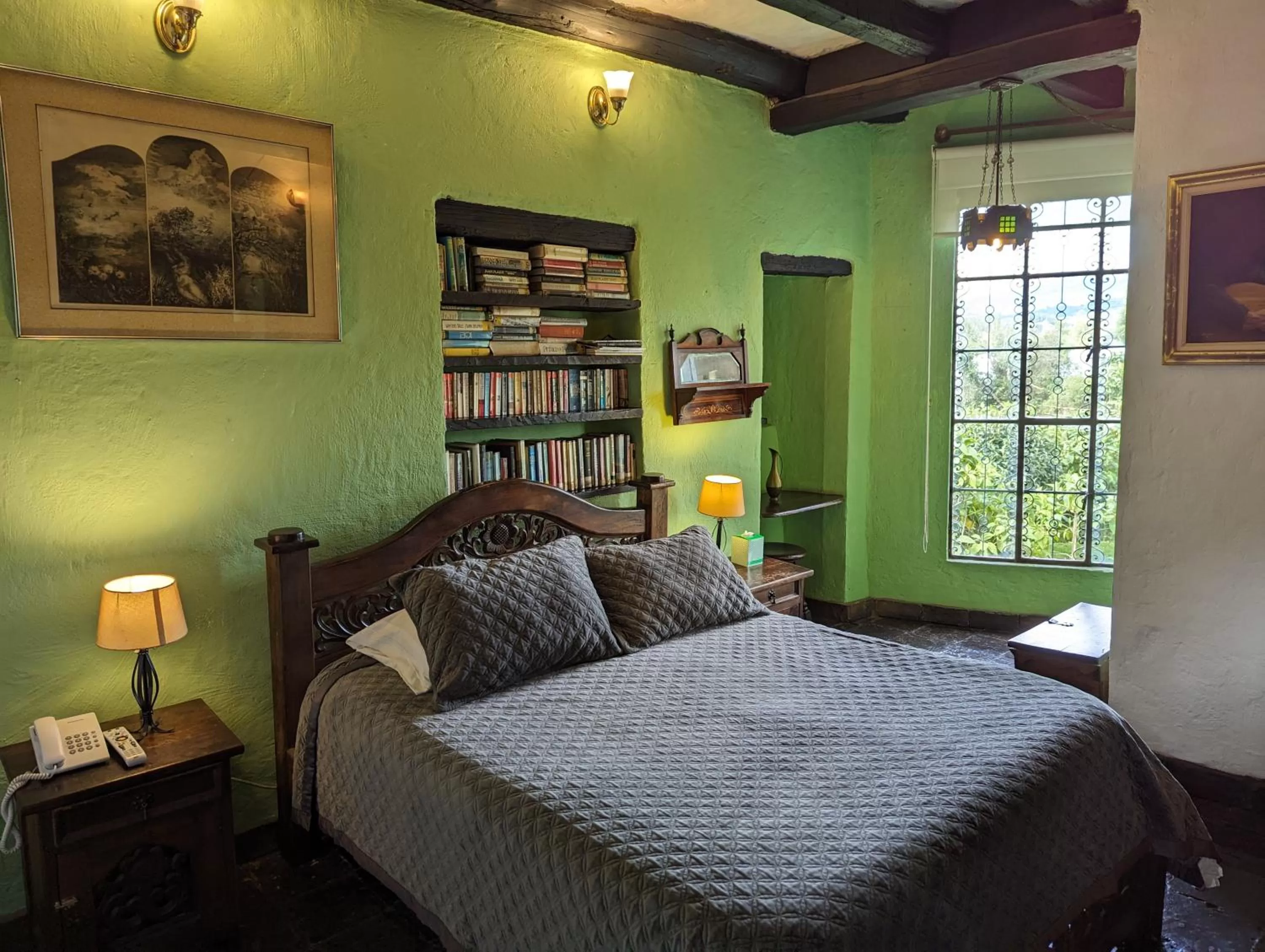 Bed in Posada Cafe La Huerta