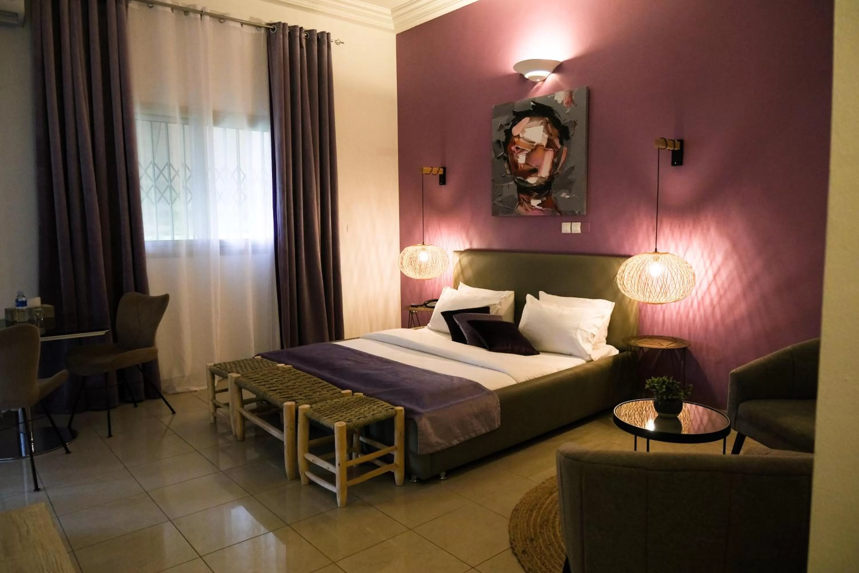 Bedroom, Bed in Villa Ayaba