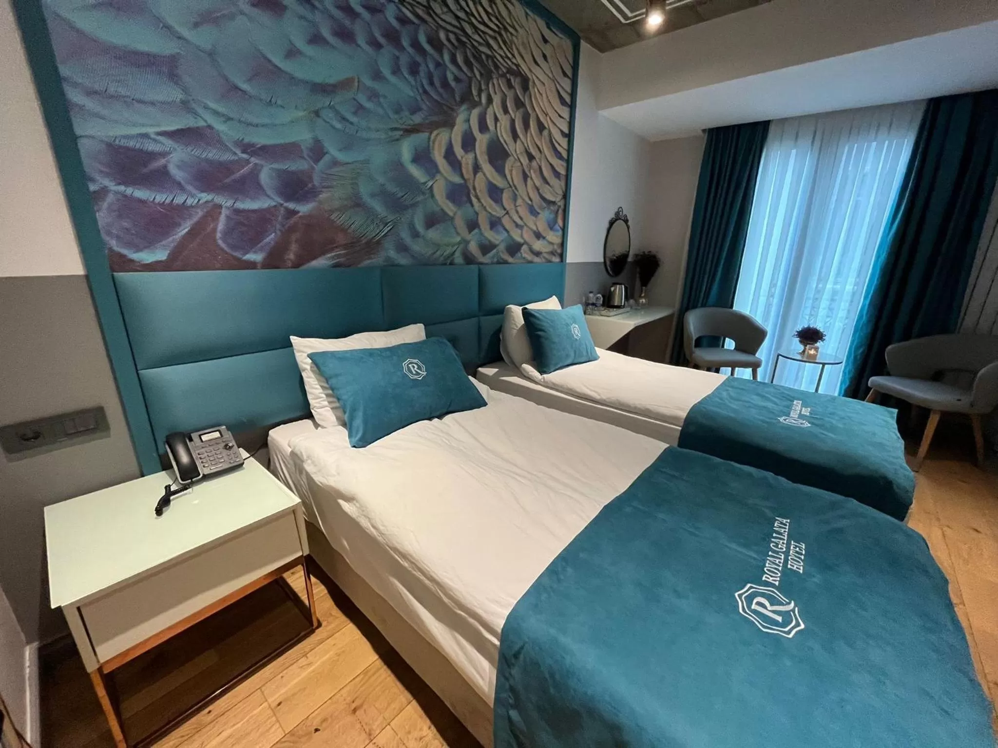 Bed in Royal Galata Hotel