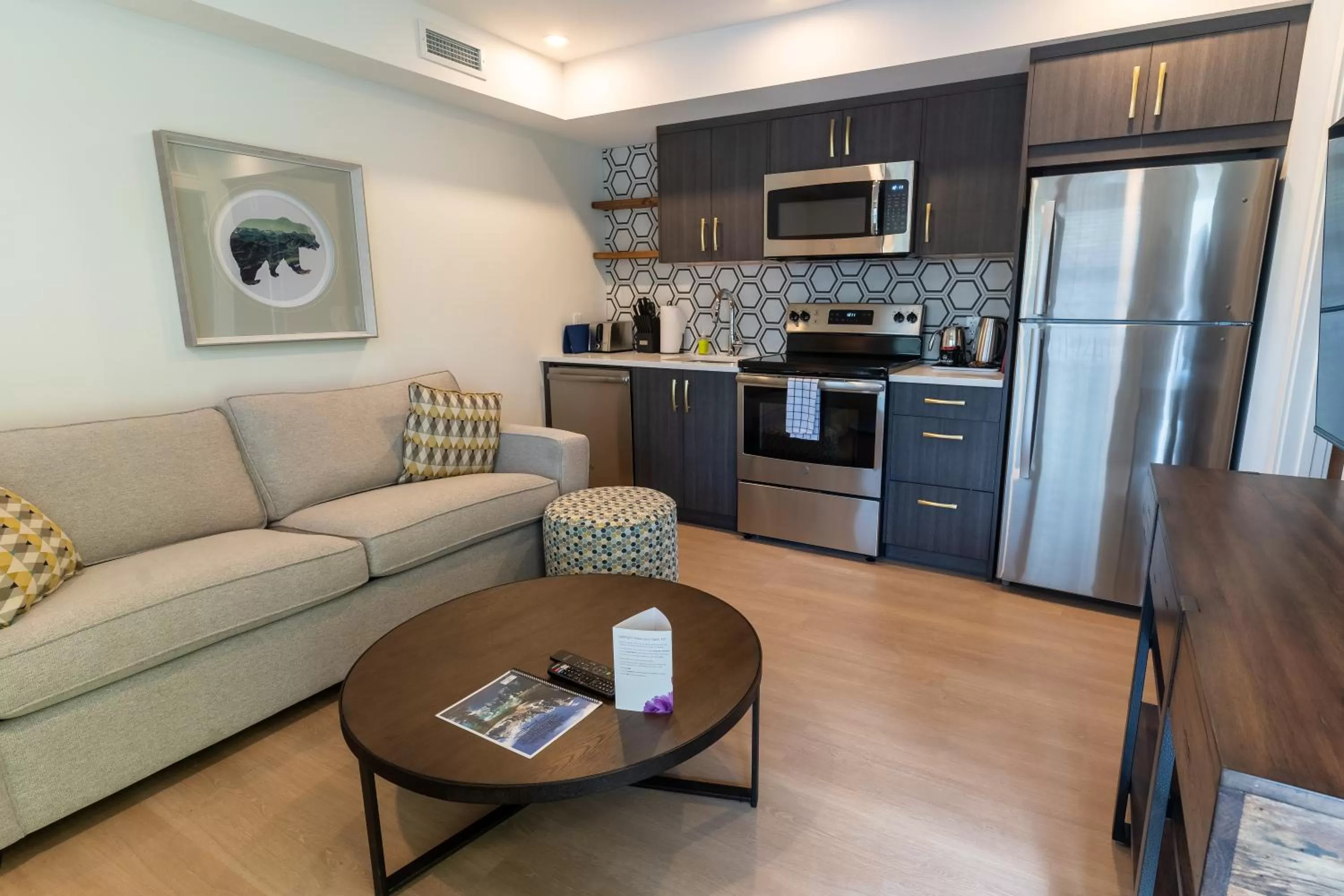 Kitchen or kitchenette in Basecamp Suites Canmore