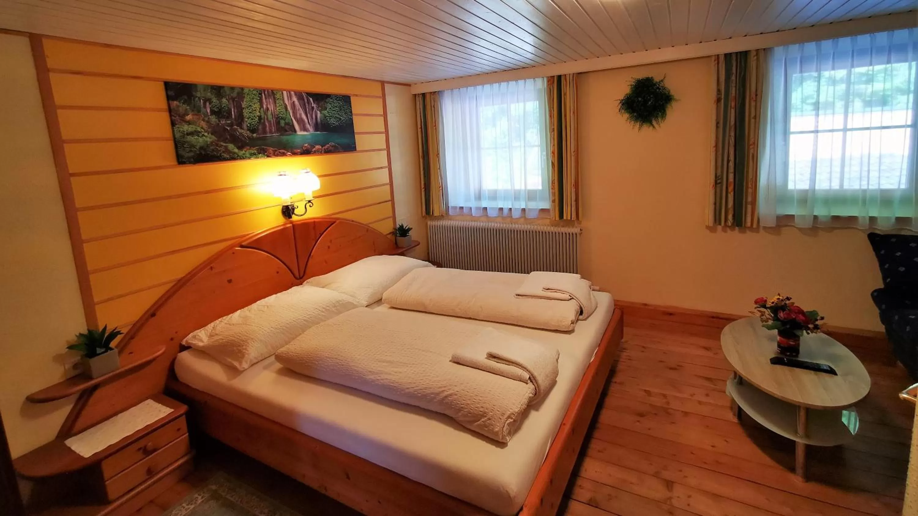 Bed in Gasthof Geronimo