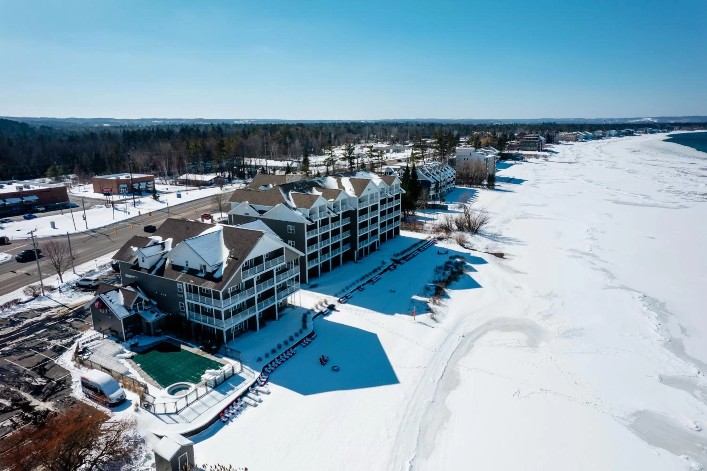 Property building in Cherry Tree Inn & Suites