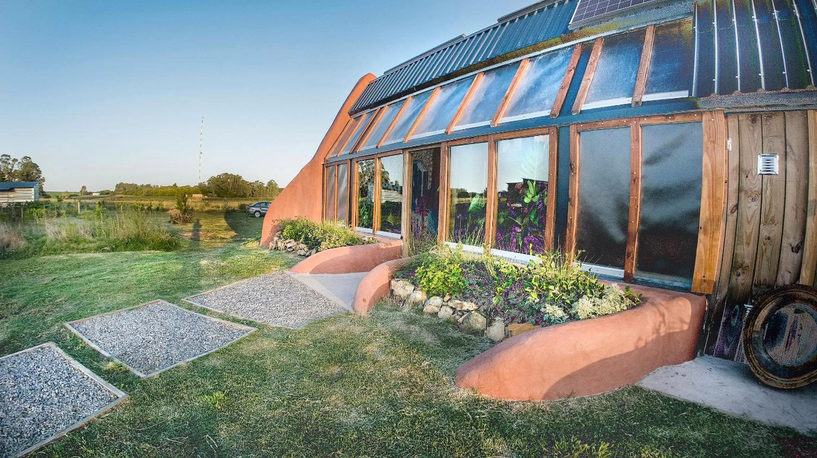 Garden in Caliu Earthship Ecolodge