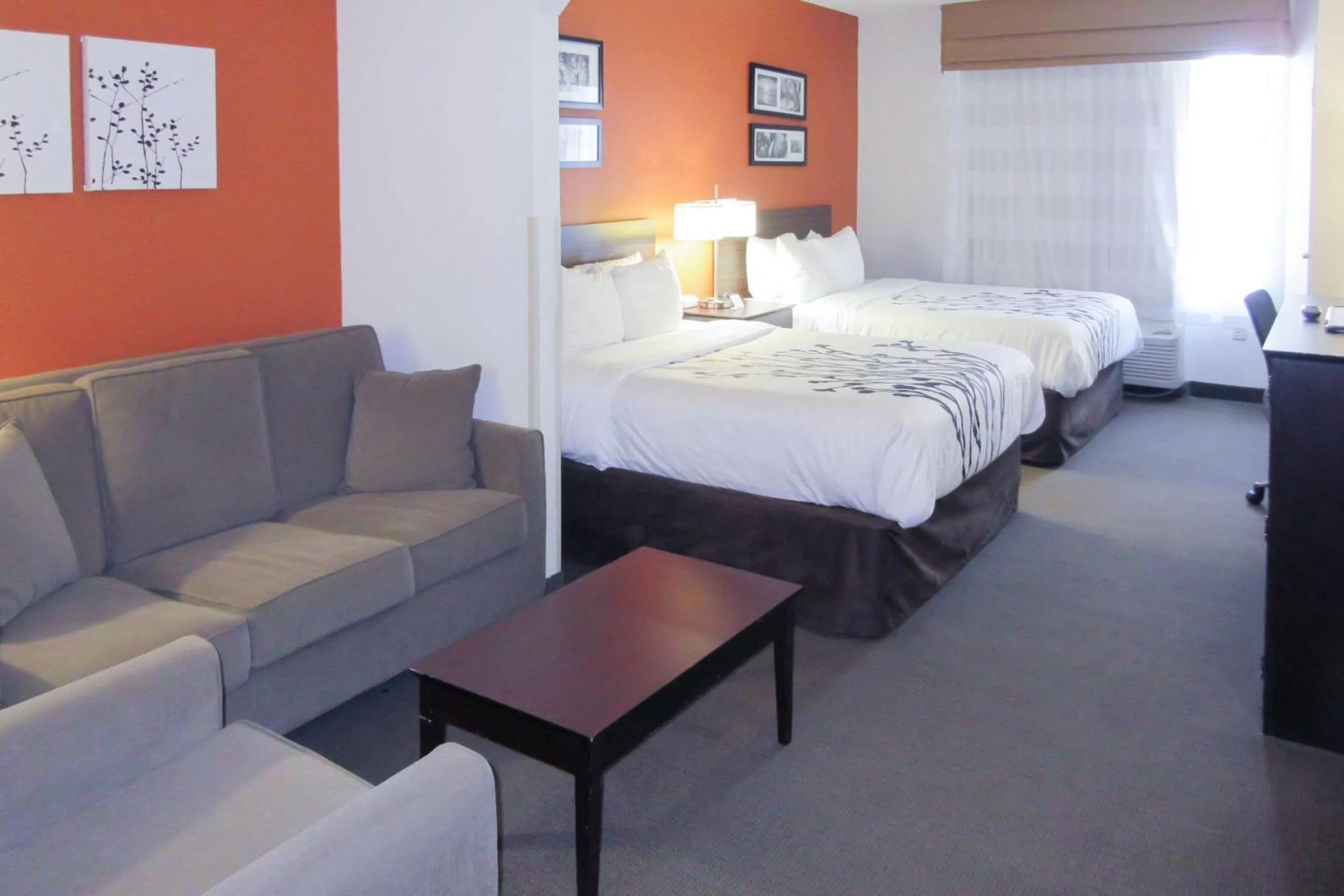 Photo of the whole room, Bed in Sleep Inn & Suites Ft Lauderdale International Airport
