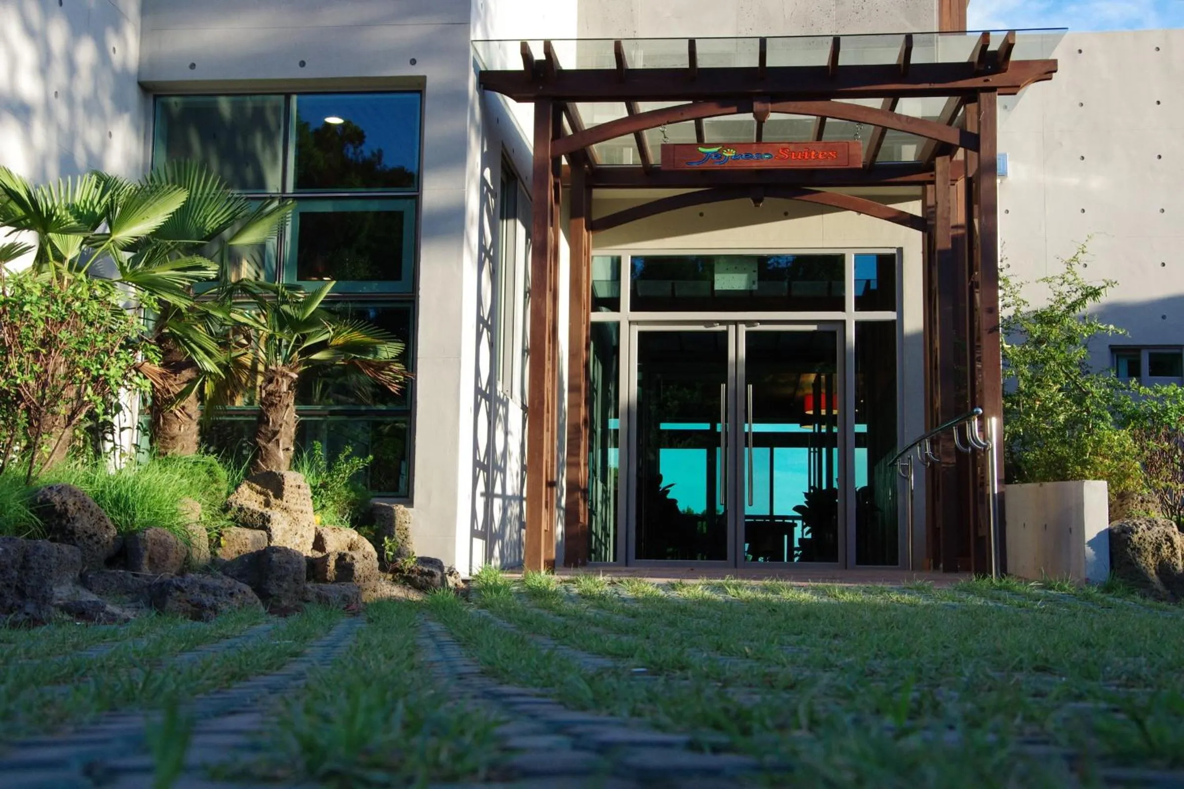 Patio in Jeju Eco Suites