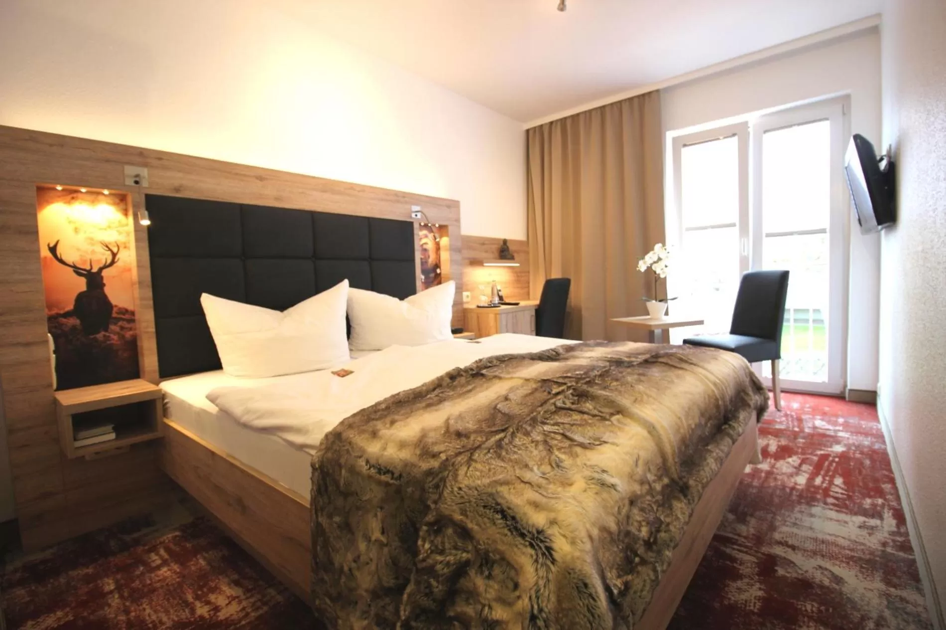 Bed in Wellness & Ayurveda Hotel Am Eichenberg