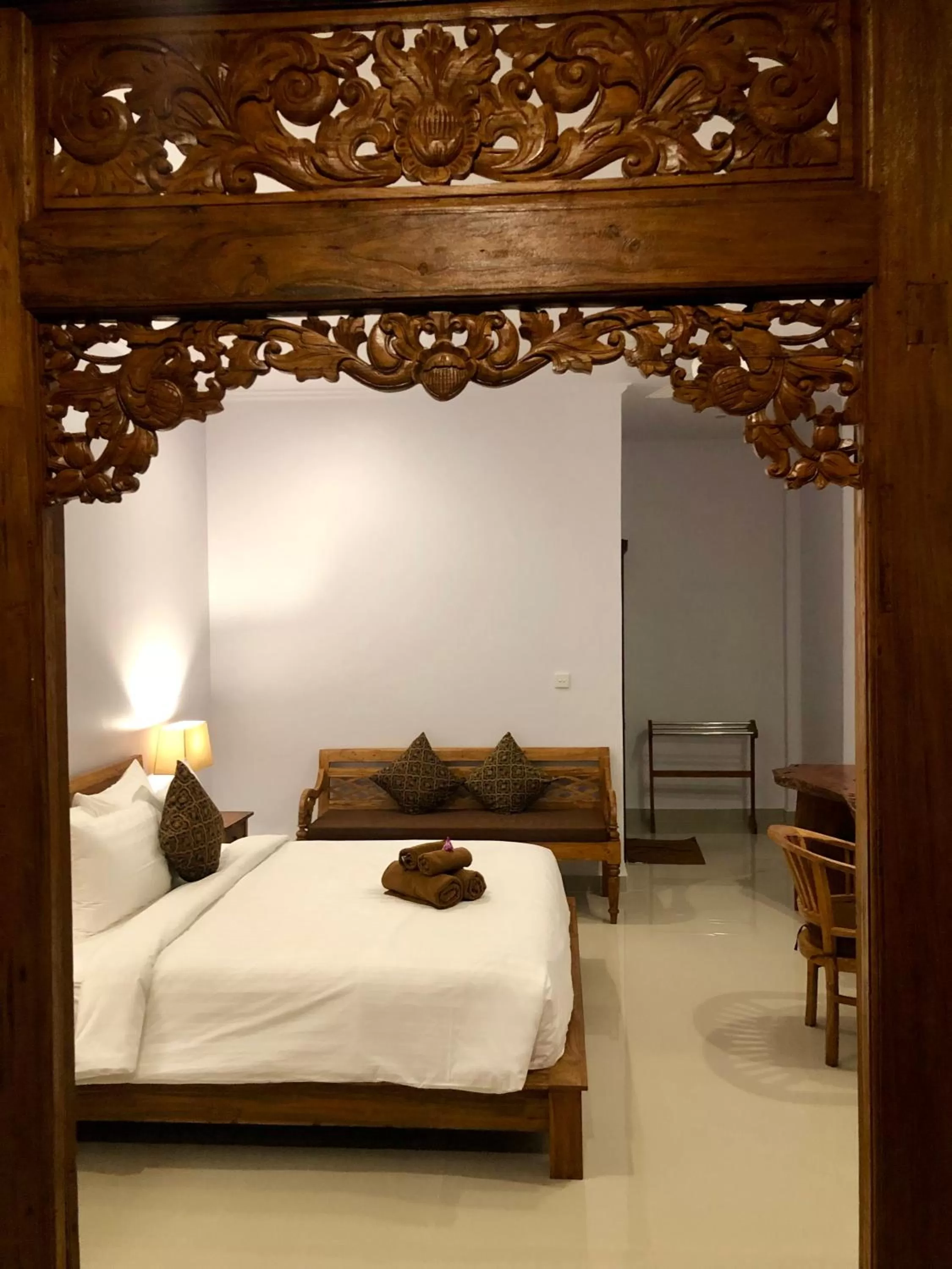 Bed in The Hidden Bali Inn