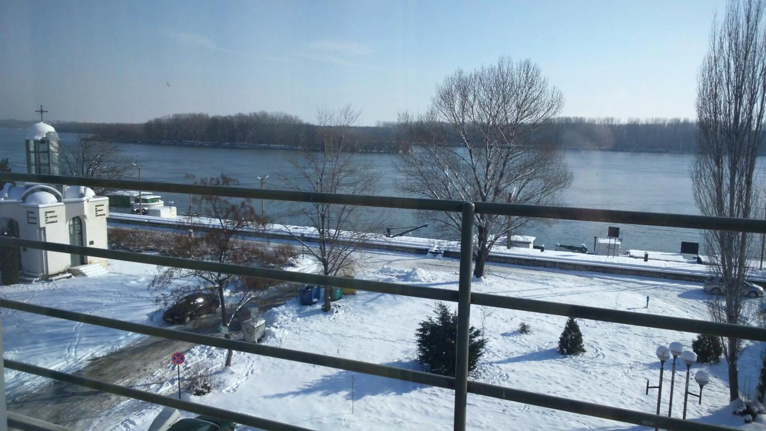 River view, Winter in Hotel Neptun