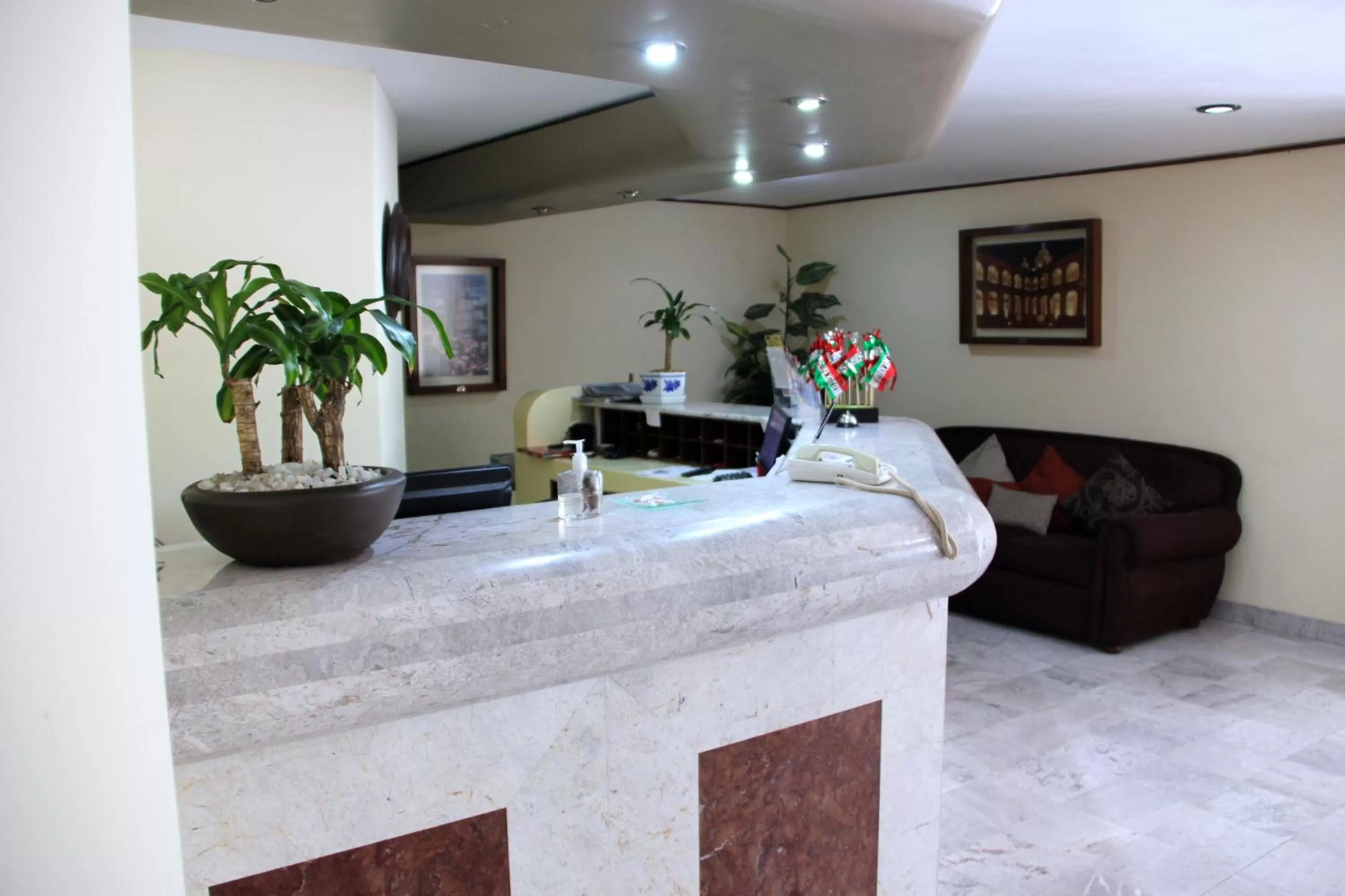 Lobby or reception in Hotel Tehuacan Plaza