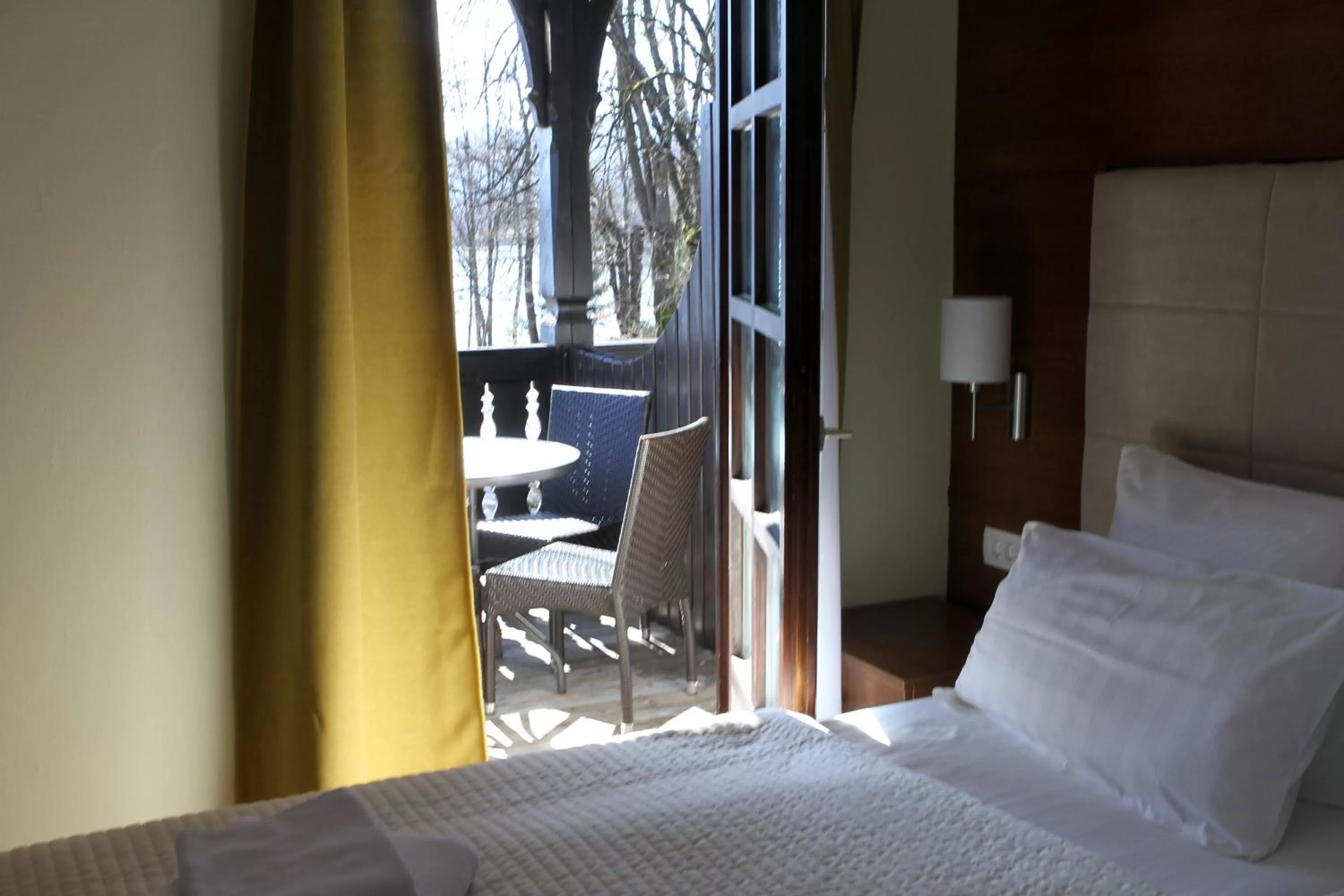 Balcony/Terrace, Bed in Penzion Zaka