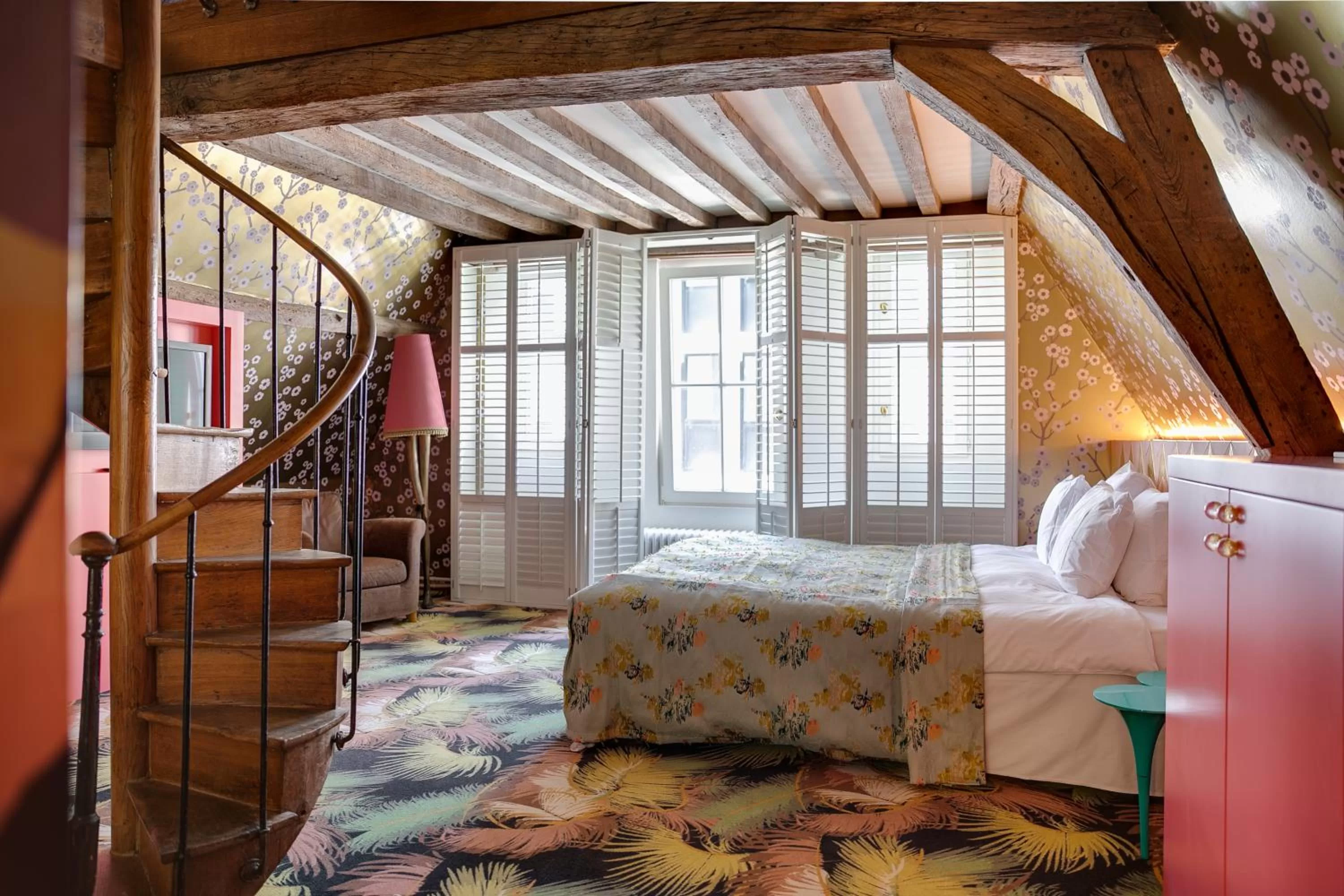 Bed in Hotel De Witte Lelie -Small Luxury Hotels of the World