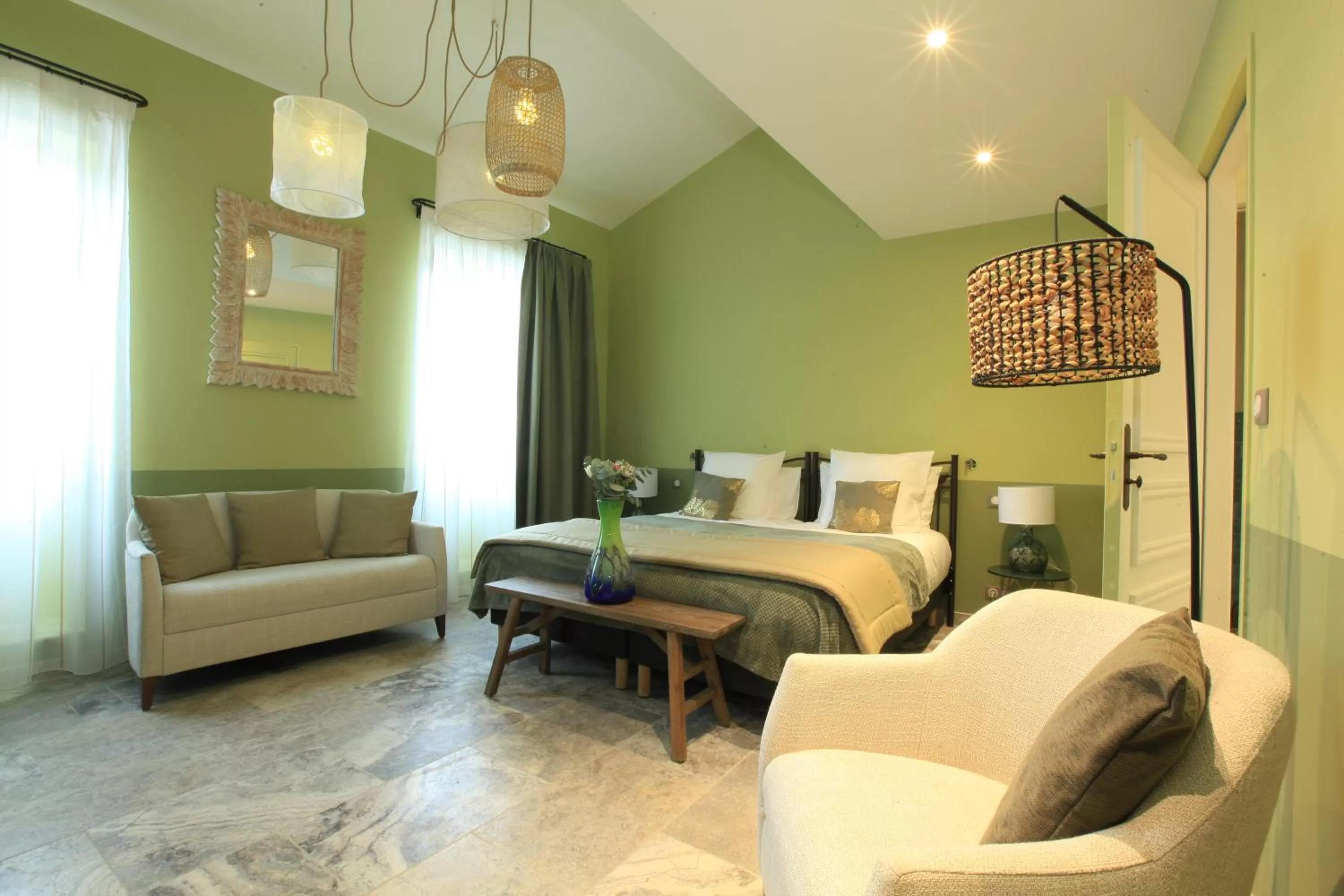 Bed in Chambres D' hôtes Les Ormes