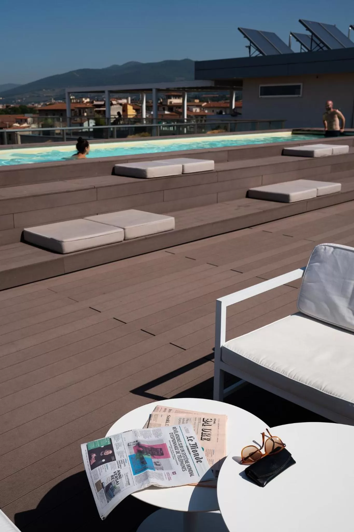 Pool view in Hotel Glance In Florence