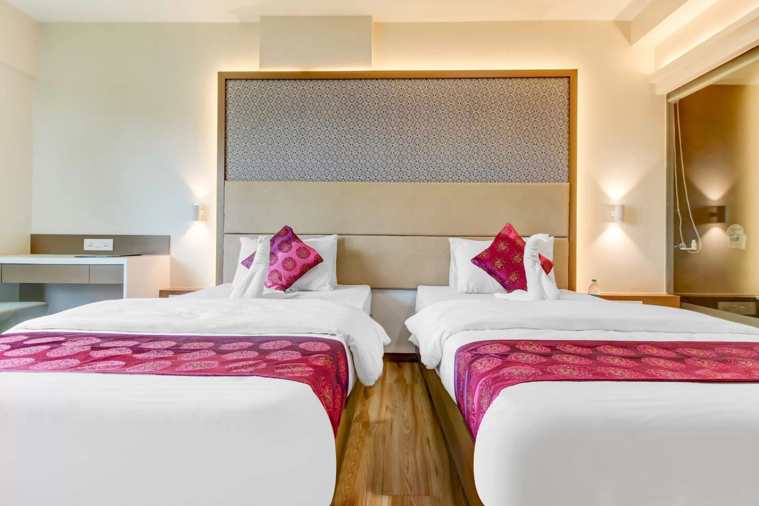 Bed in Grand Mookambika