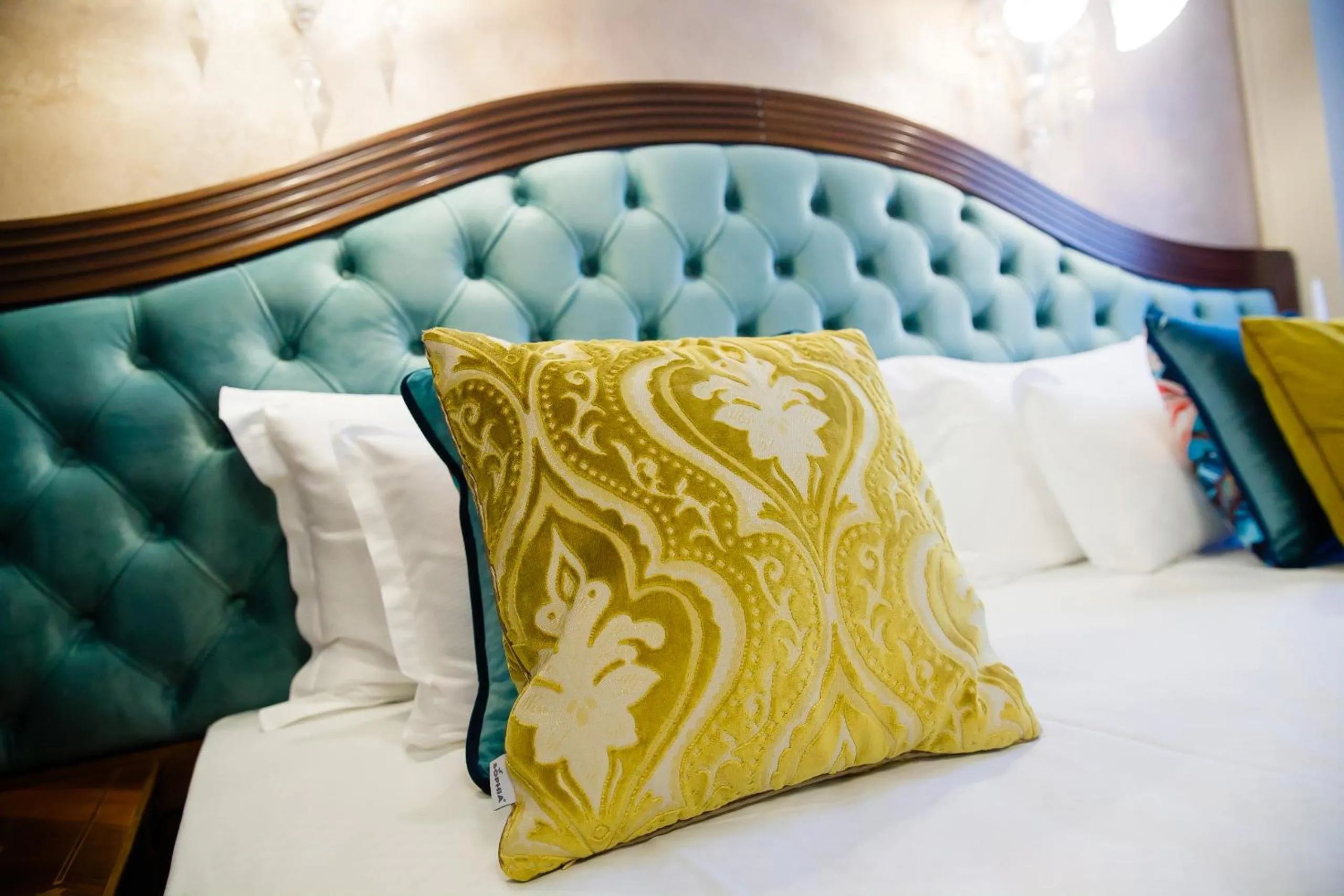 Bed in Grand Hotel Traian