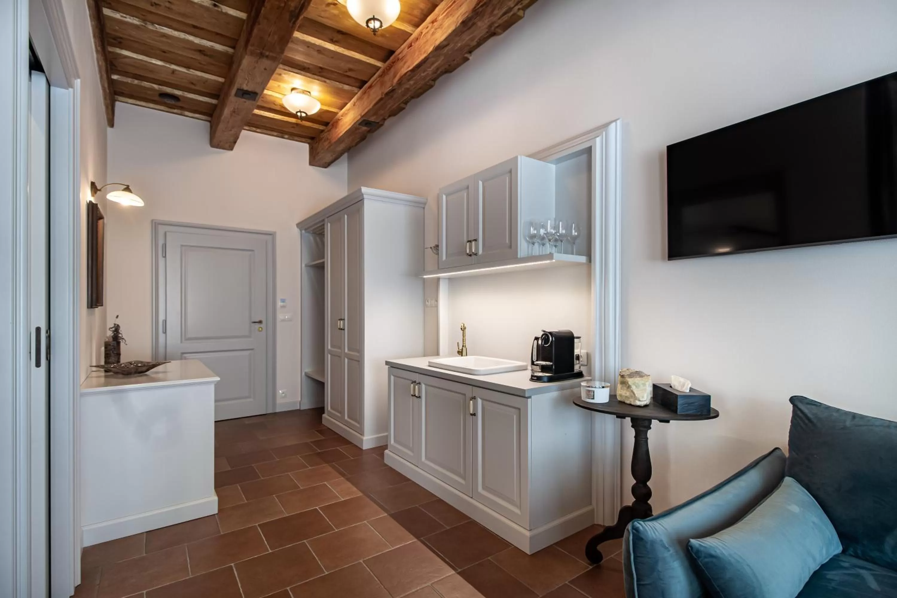 Kitchen/Kitchenette in Apartmány Šupina