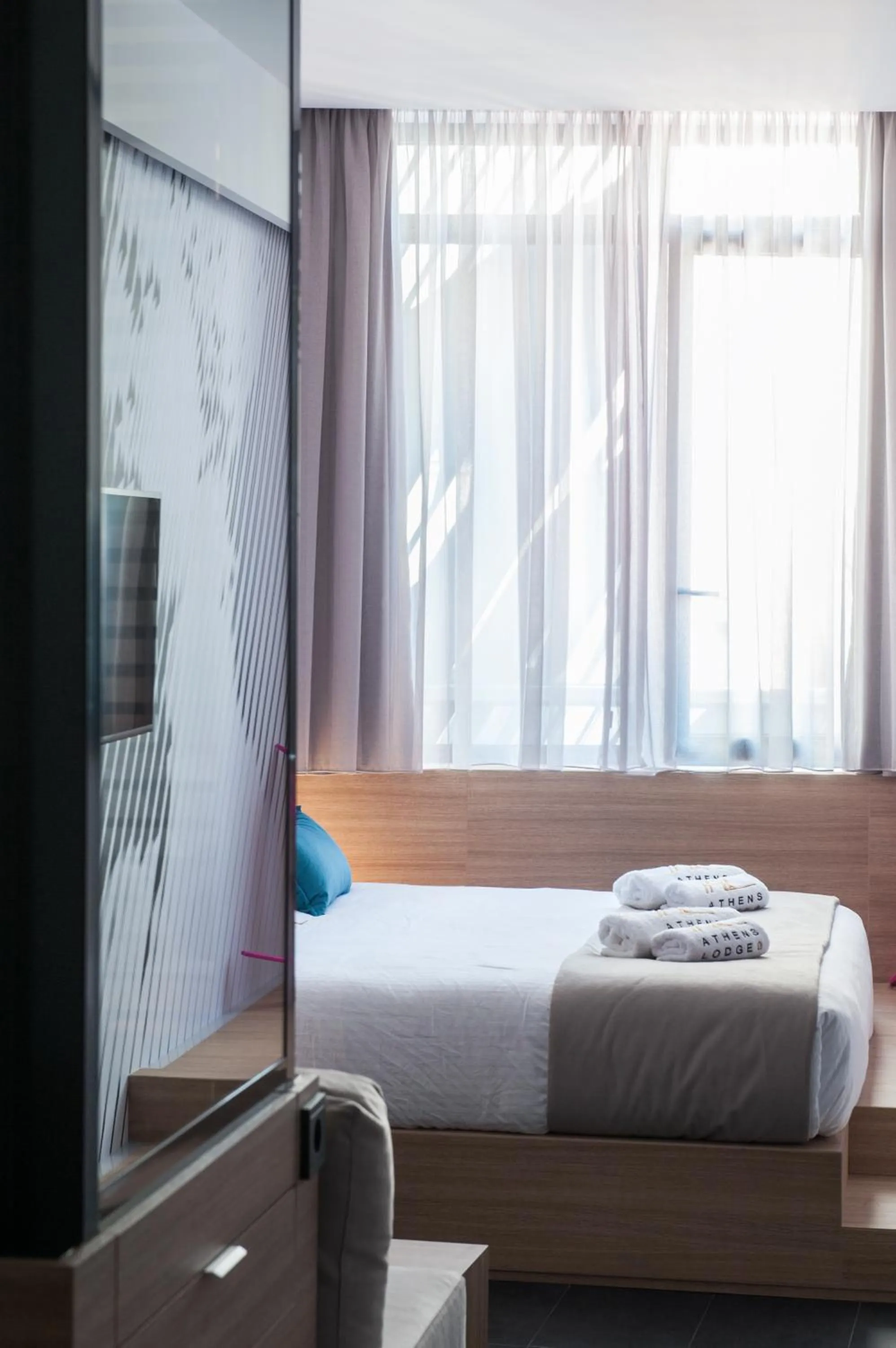 Bedroom, Bed in Athens Lodge by Athens Prime Hotels